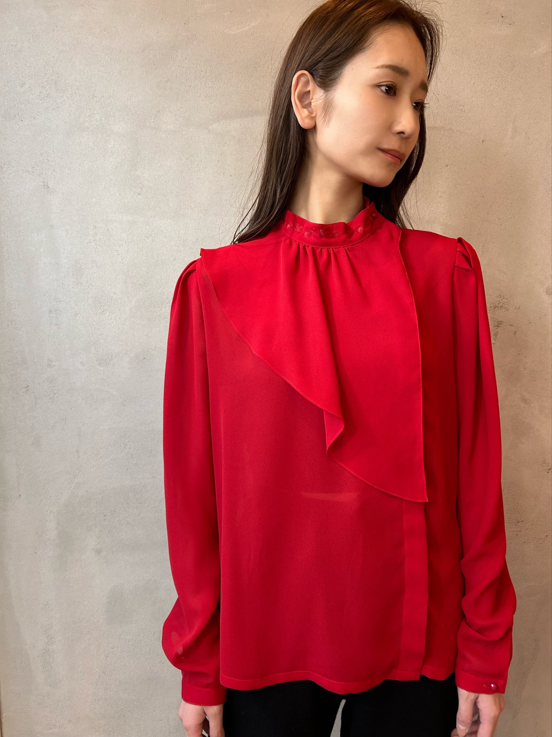 vintage chiffon blouse