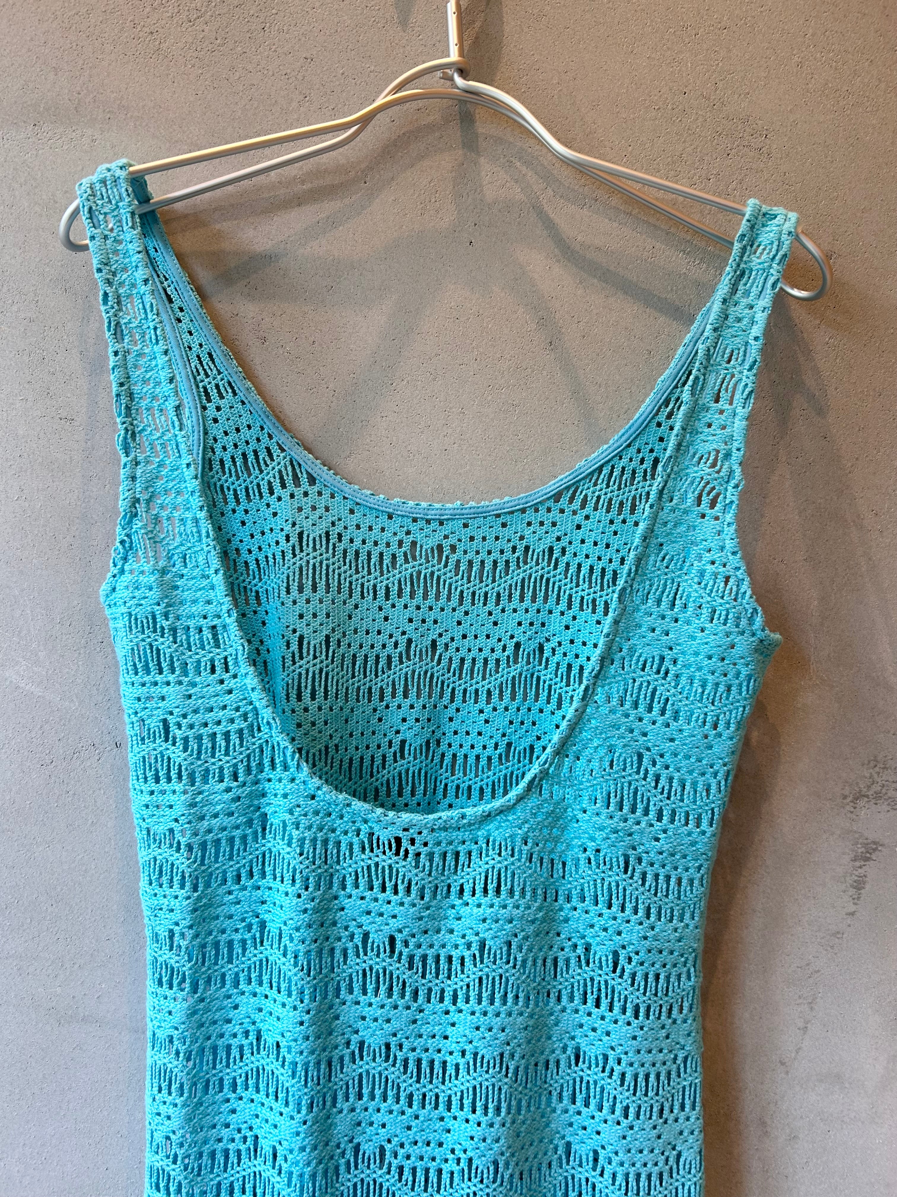 BEACH BLUE KNIT DRESS