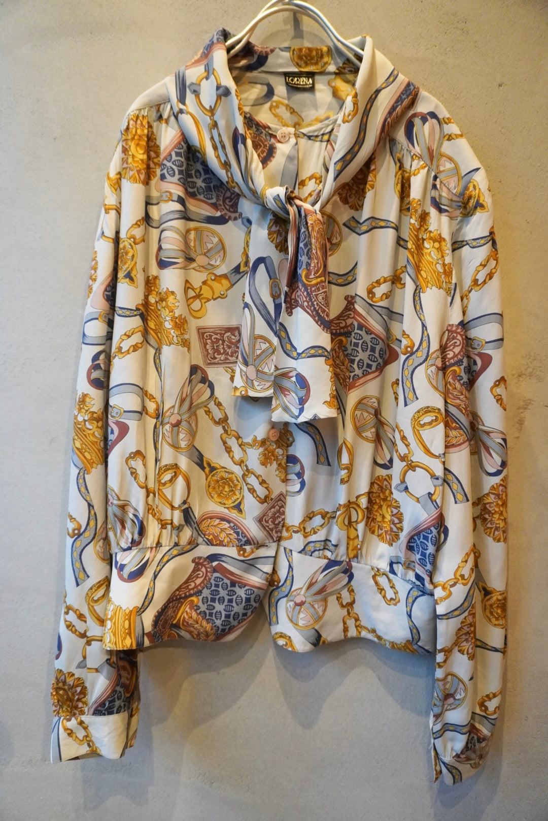 vintage print blouse
