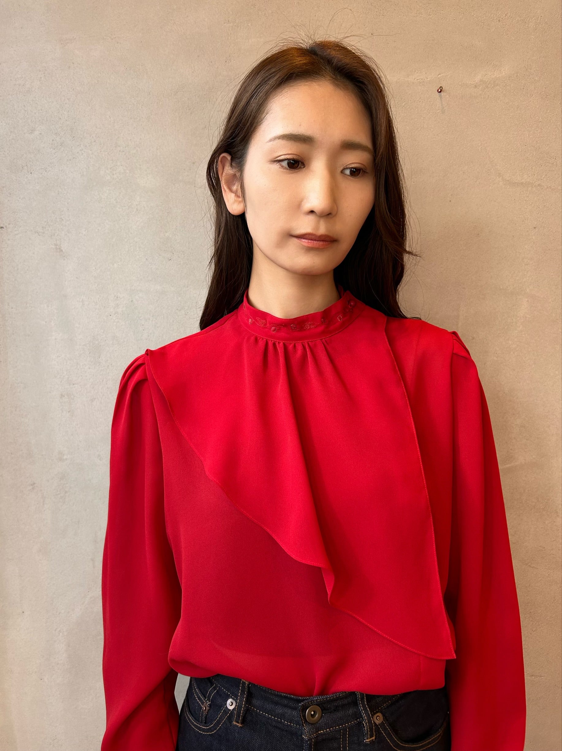 vintage chiffon blouse
