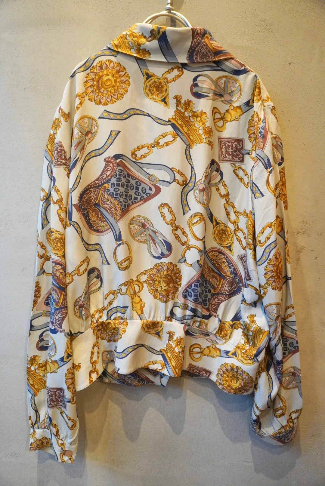 vintage print blouse