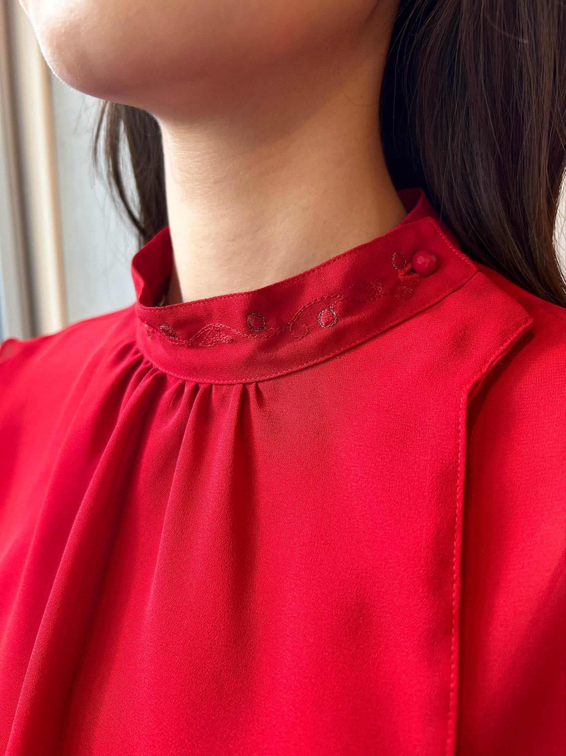 vintage chiffon blouse