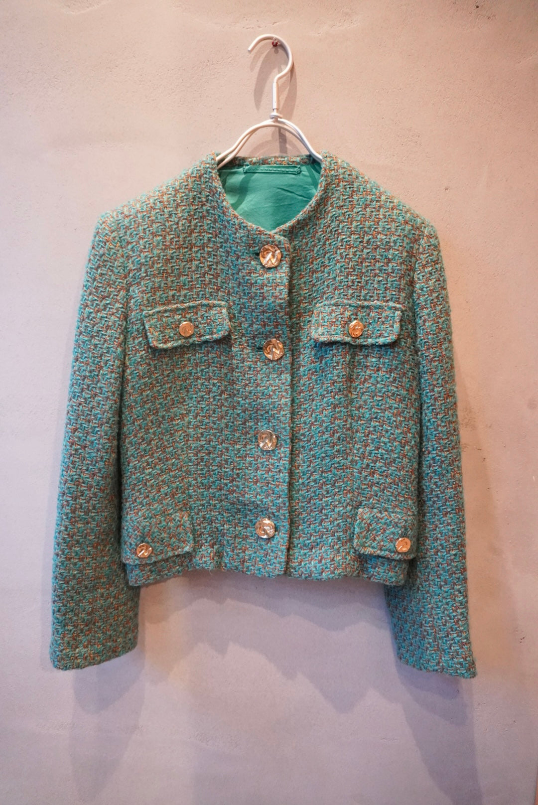 Vintage tweed cropped jacket