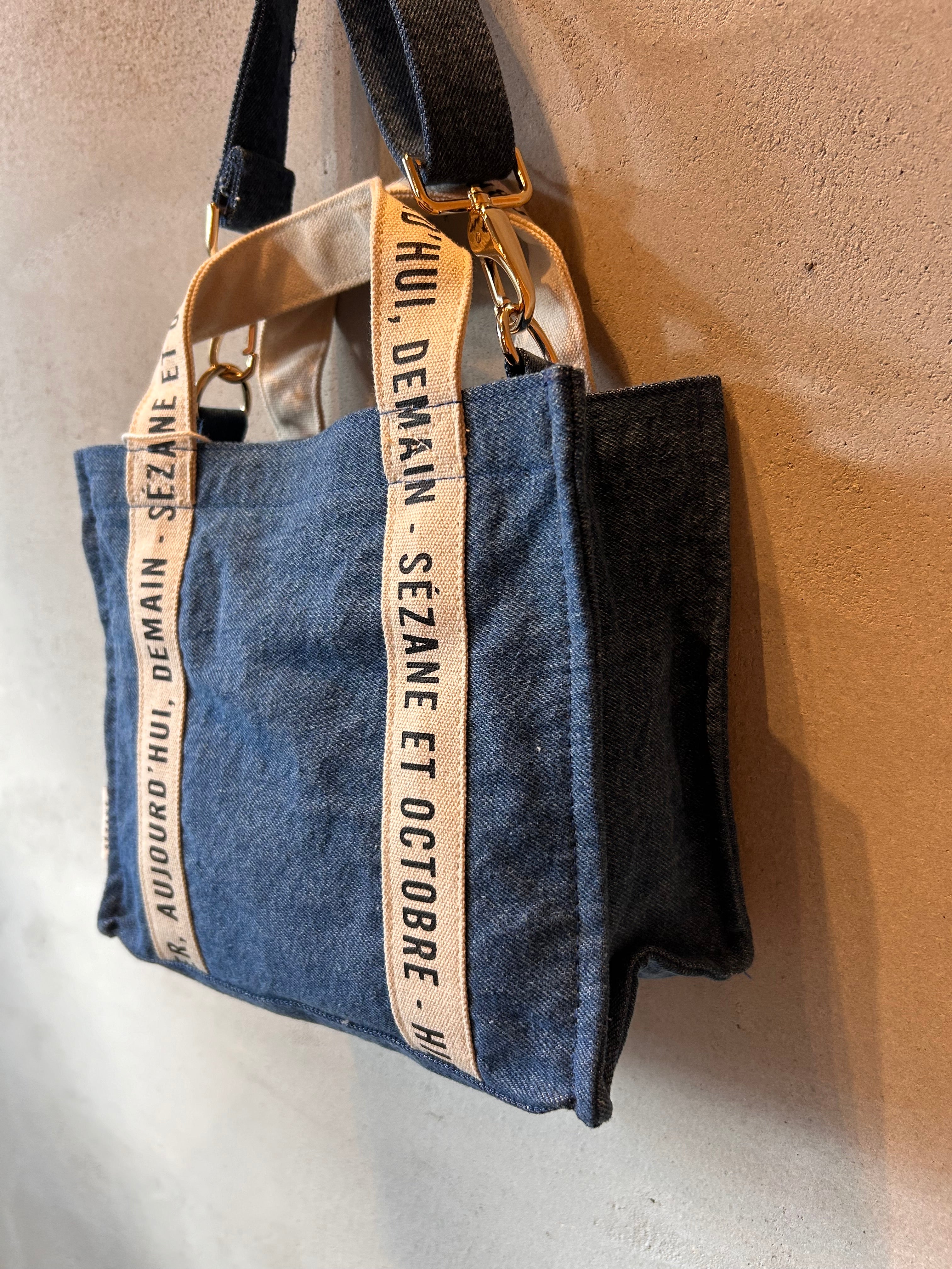 denim shoulder bag