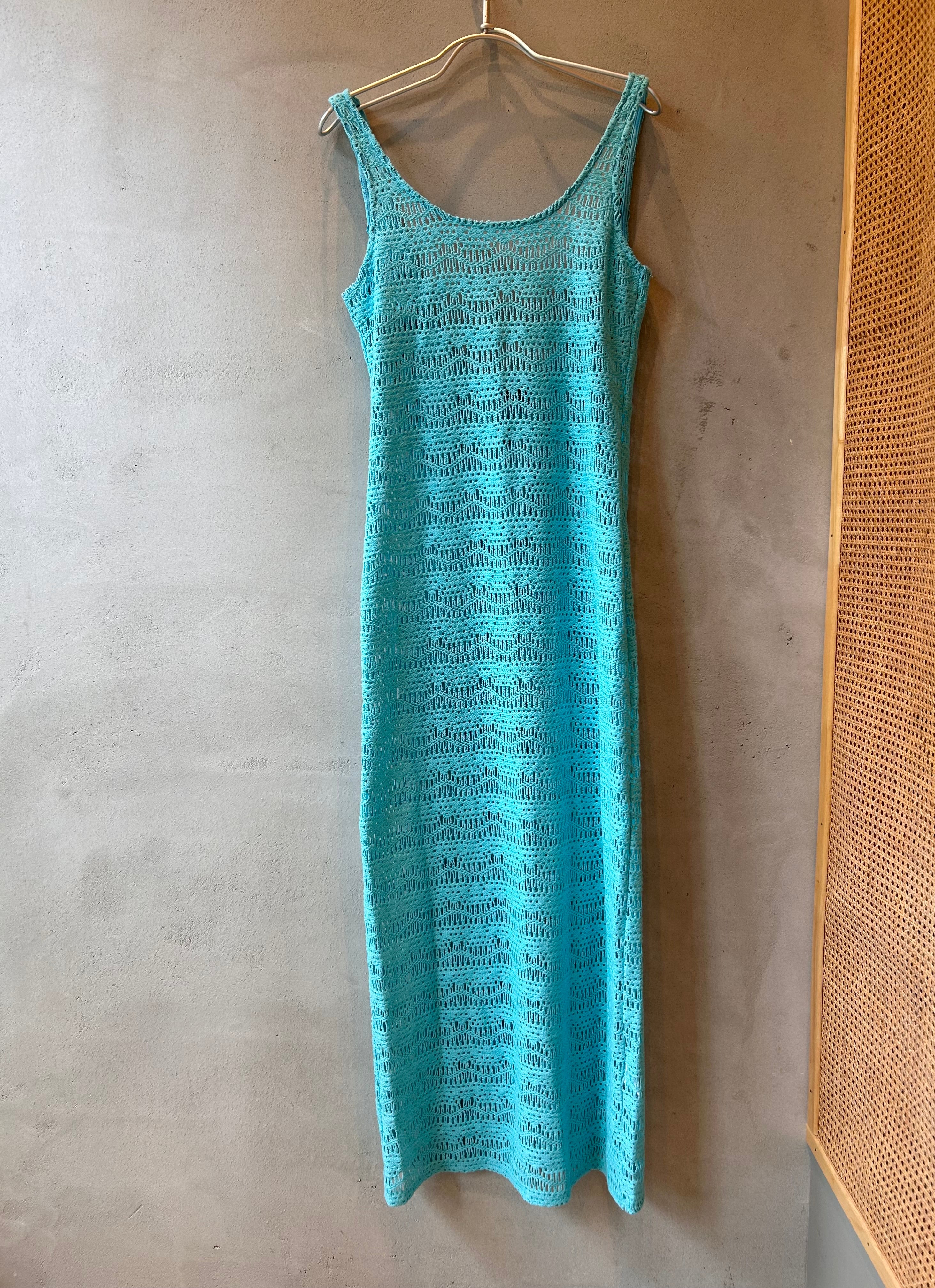 BEACH BLUE KNIT DRESS