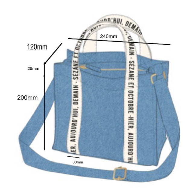 denim shoulder bag