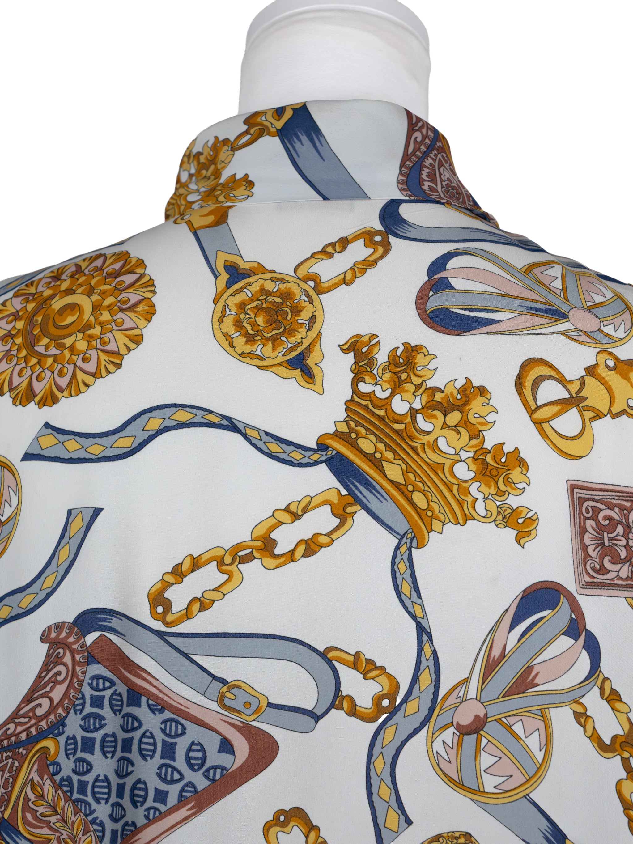 vintage print blouse