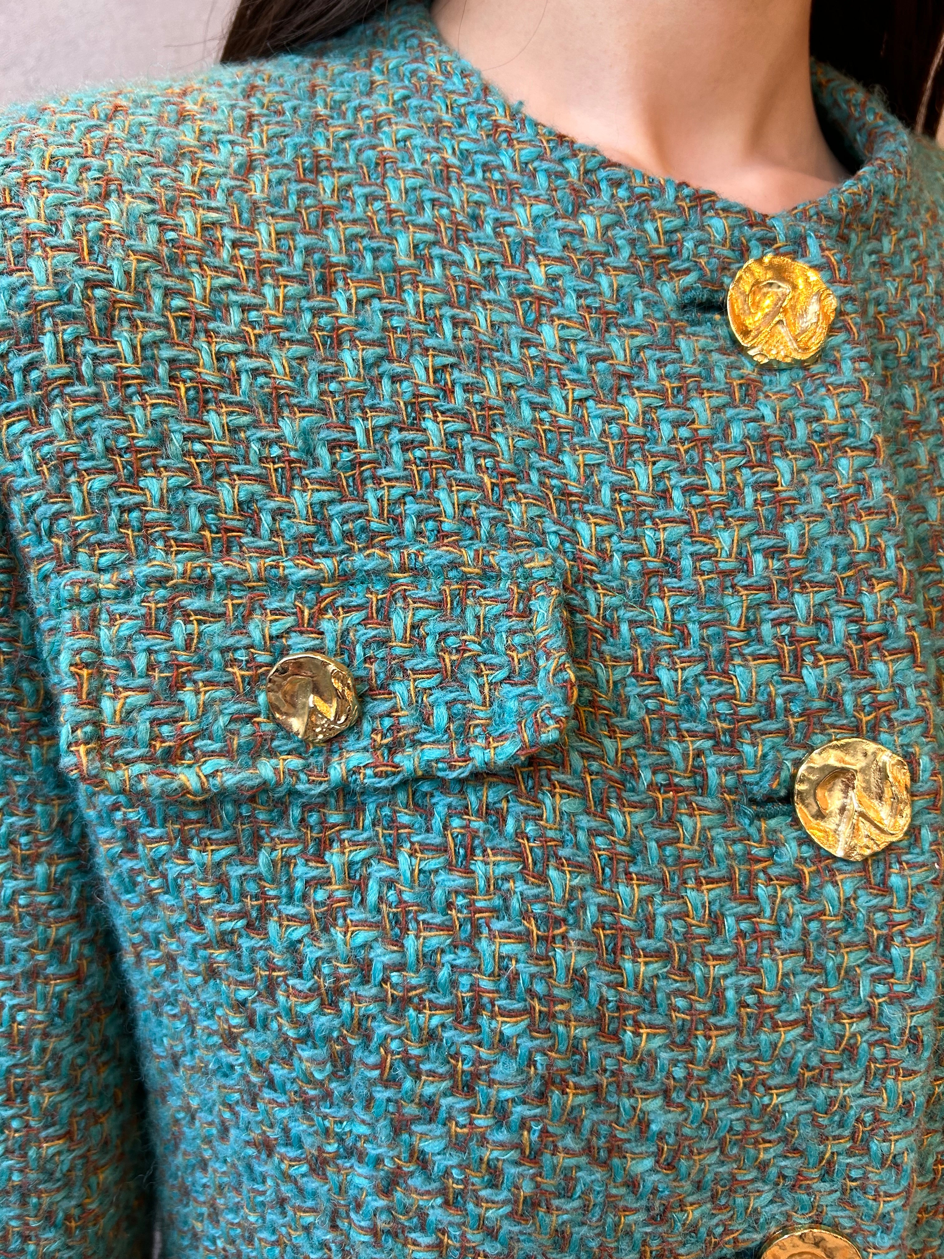 Vintage tweed cropped jacket