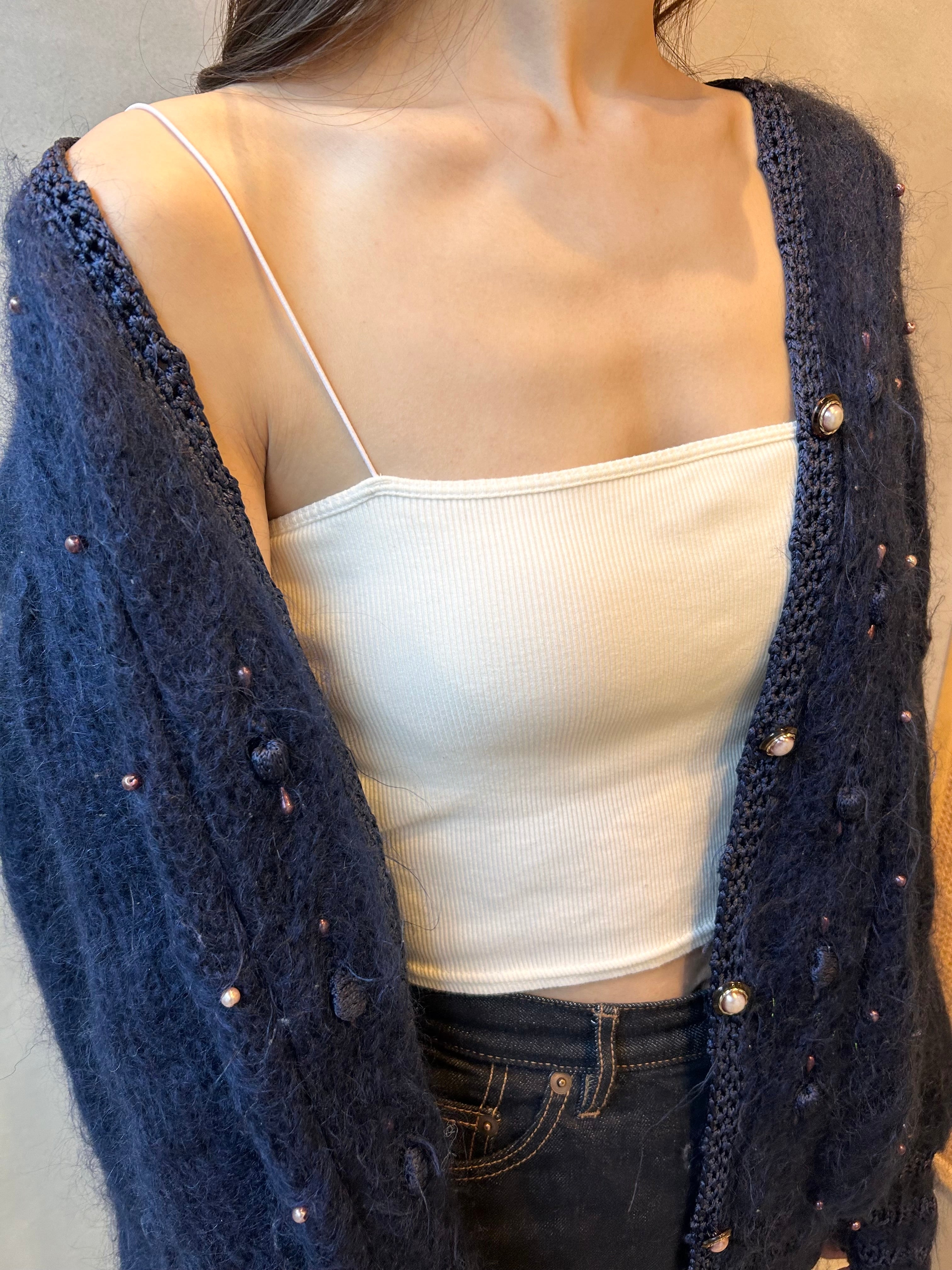 BEADED LONG CARDIGAN