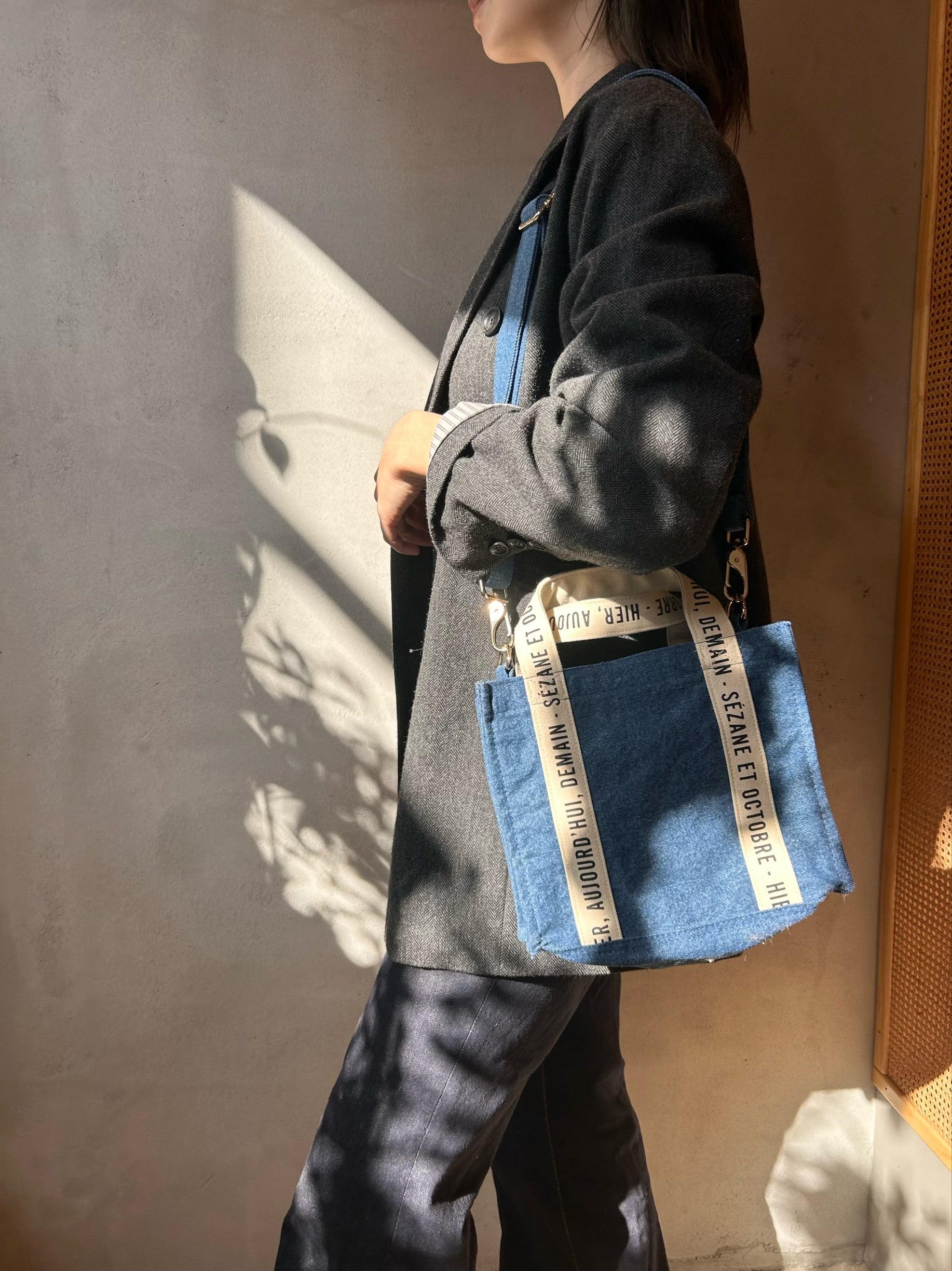 denim shoulder bag