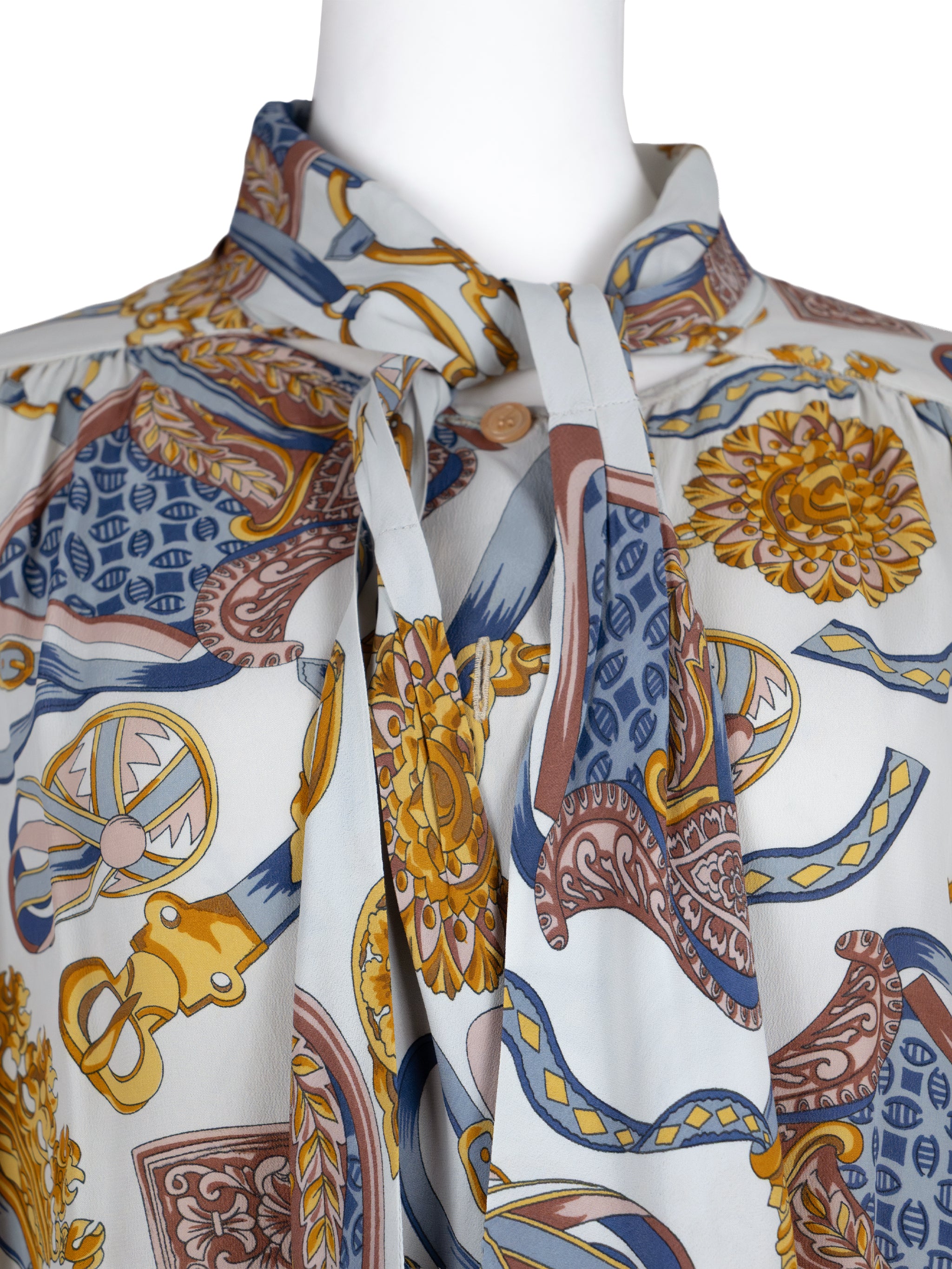 vintage print blouse