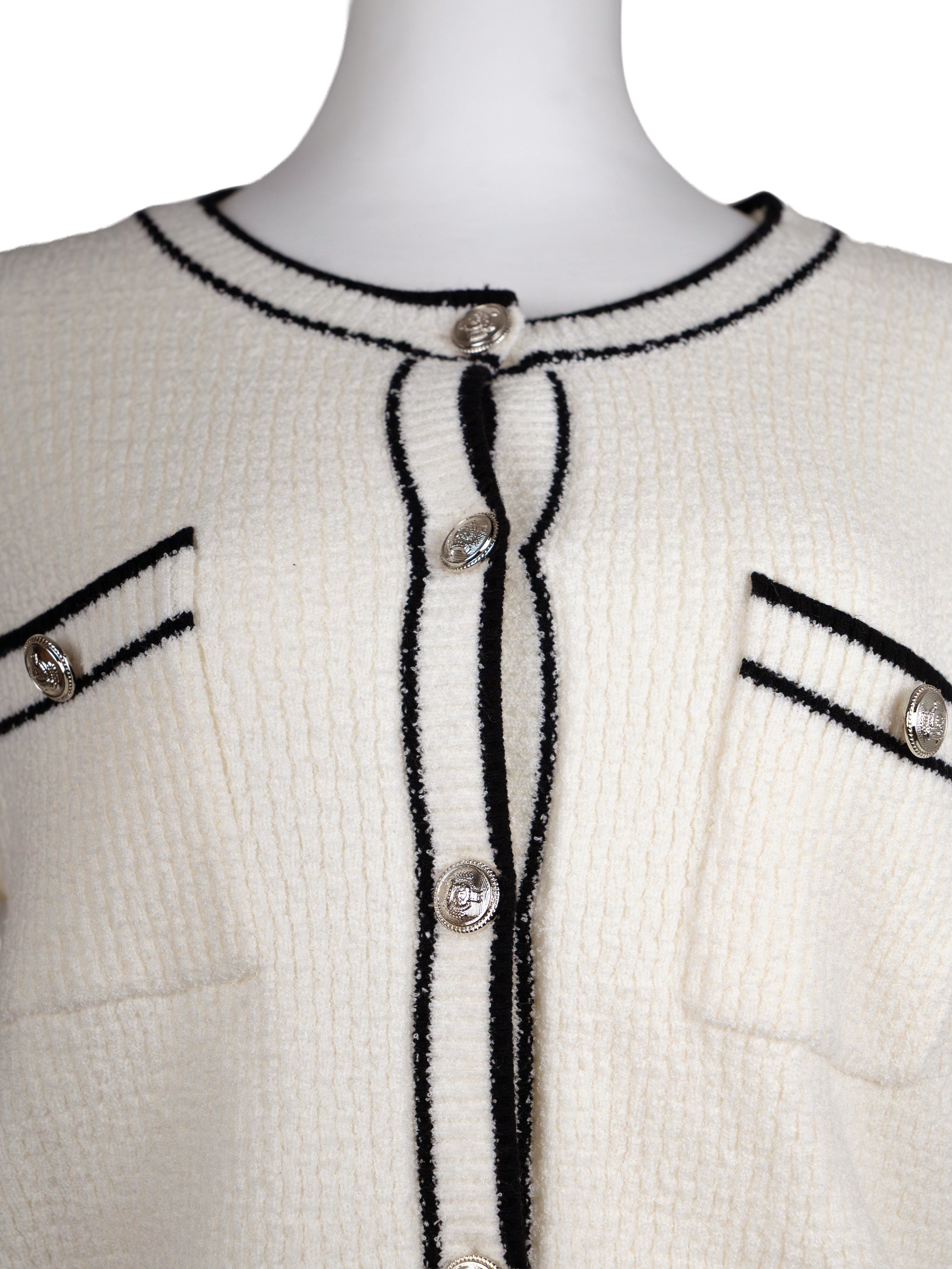 CROPPED KNIT CARDIGAN