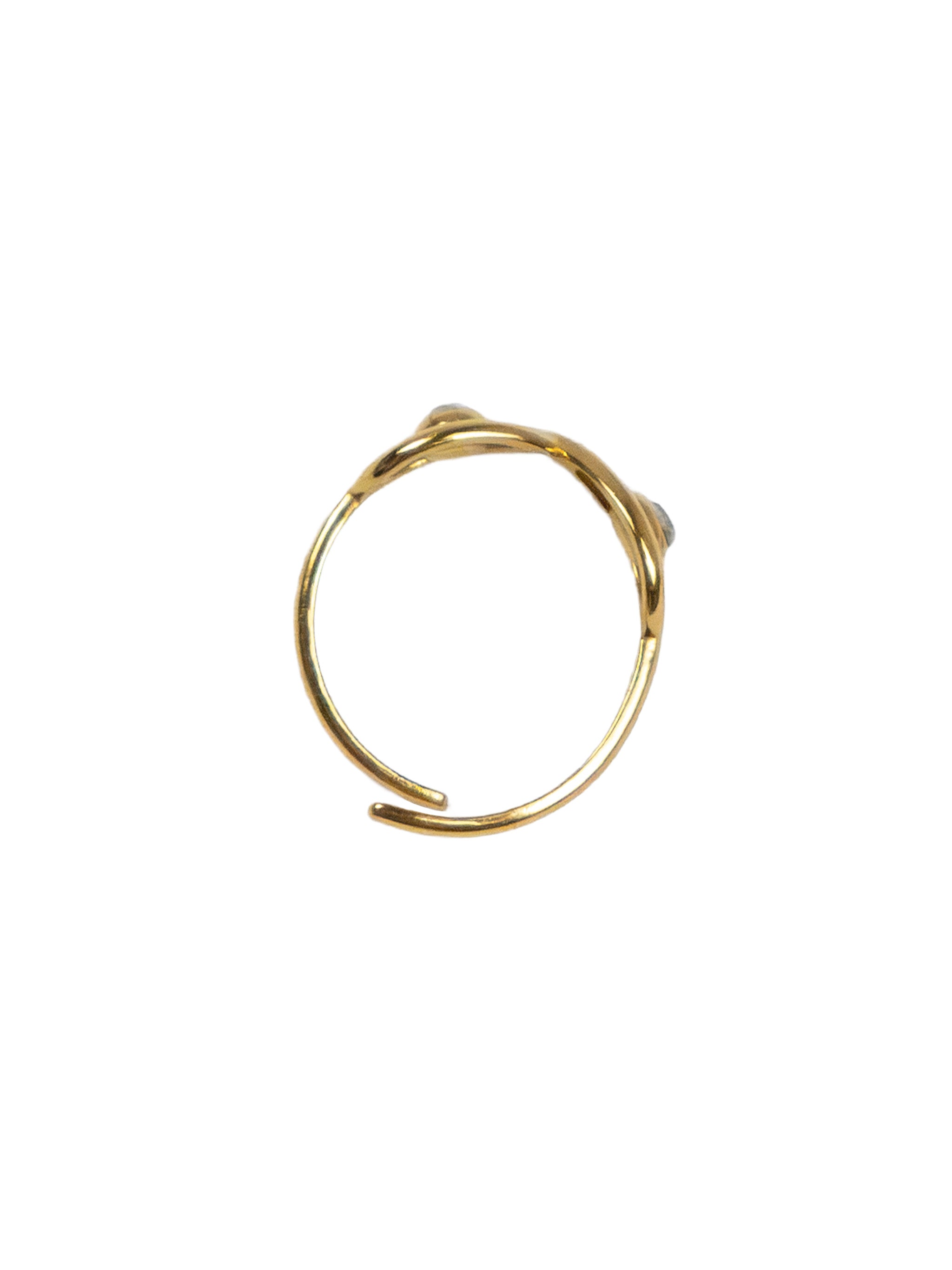 Intertwined Stone Ring