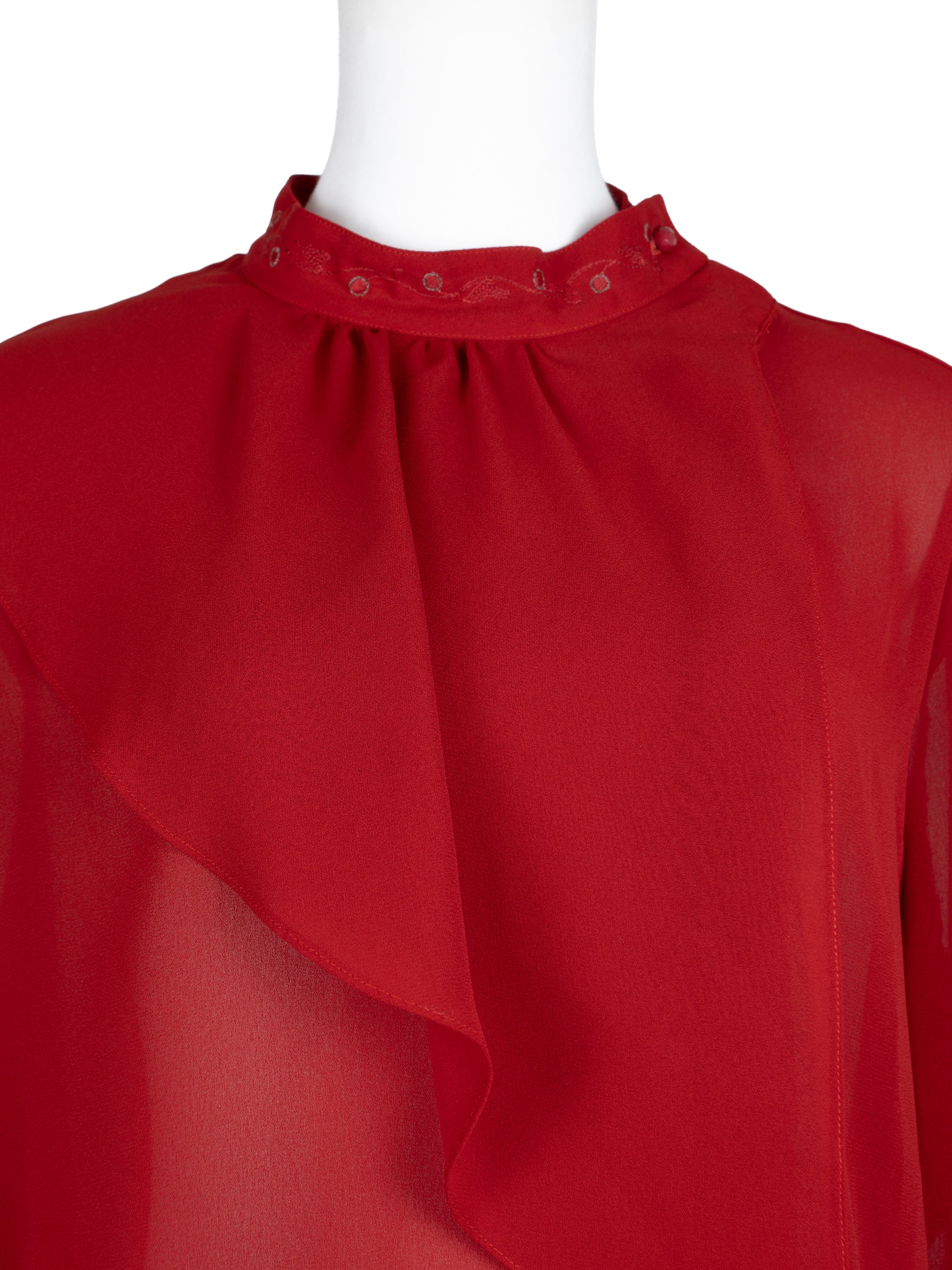 vintage chiffon blouse