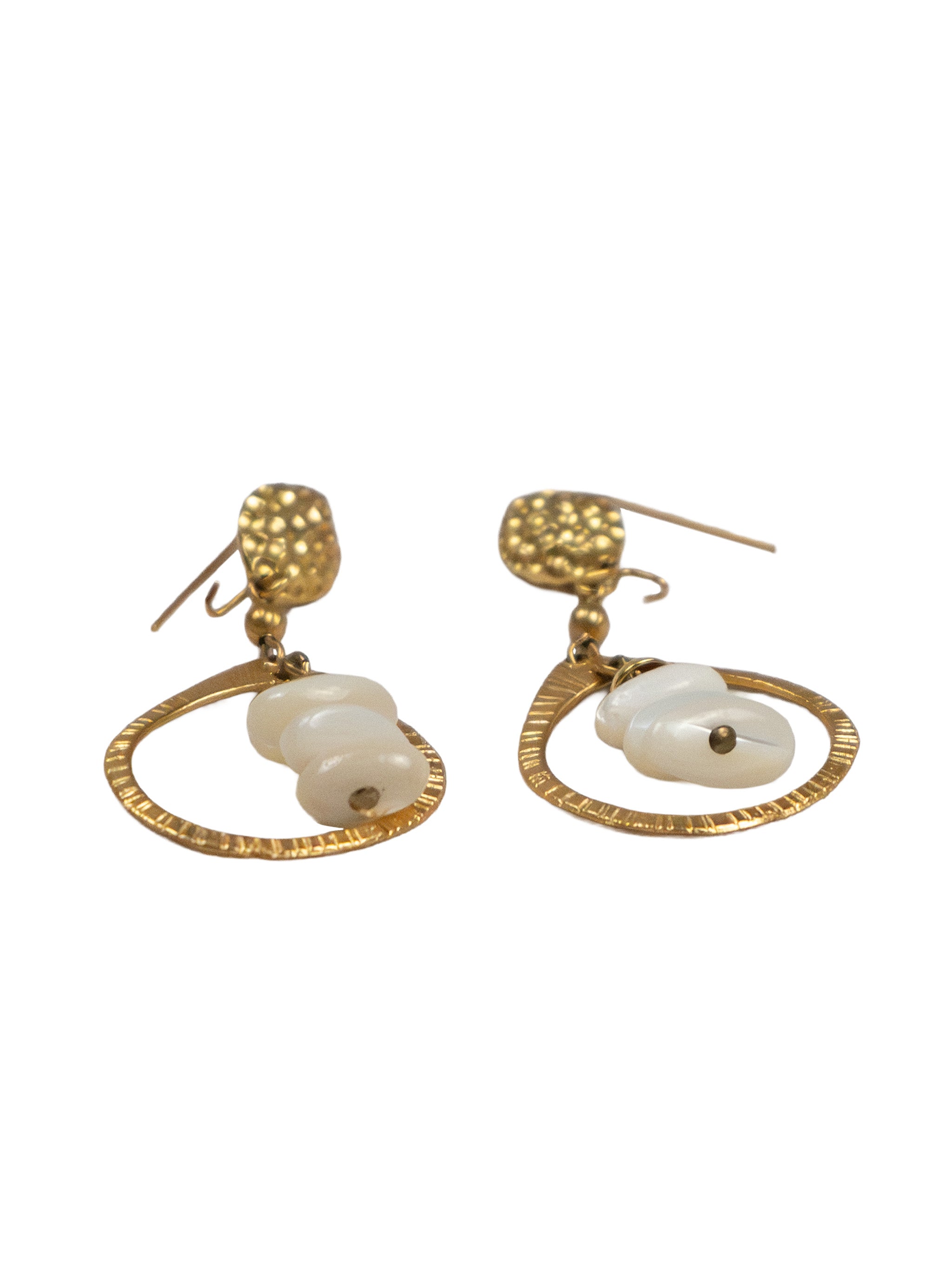 PEARL HOOP EARRINGS
