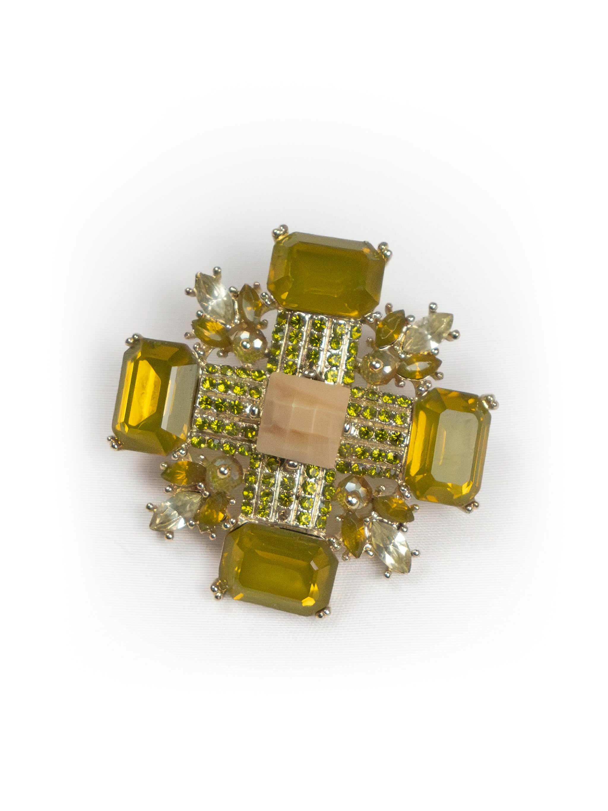 Olive Jewel Brooch