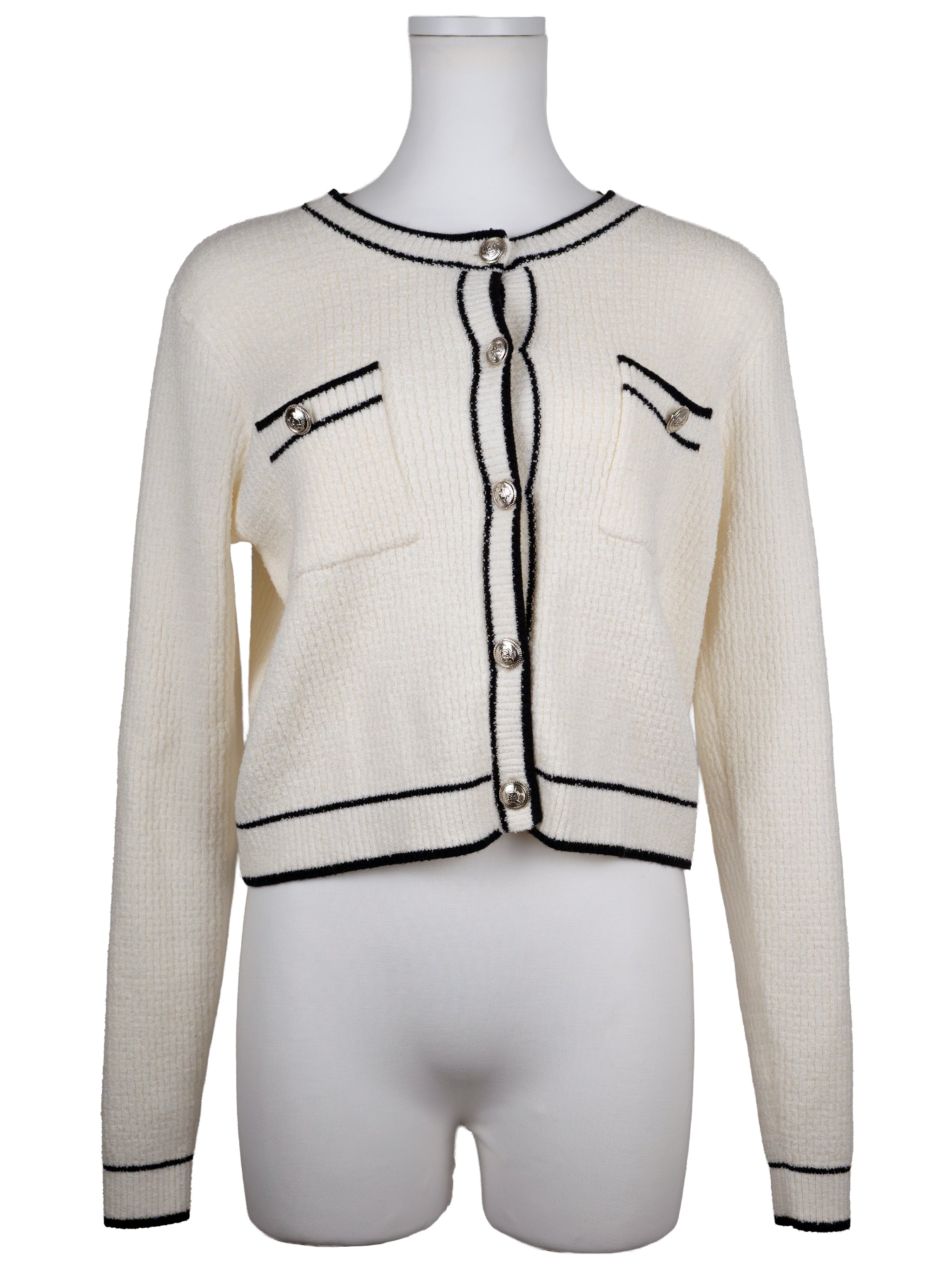 CROPPED KNIT CARDIGAN