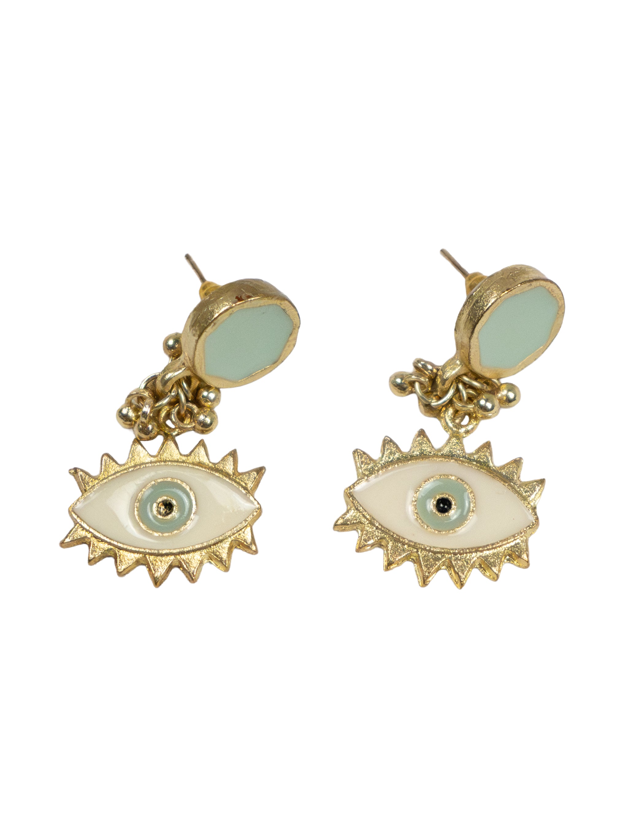GOLDEN EYE EARRINGS