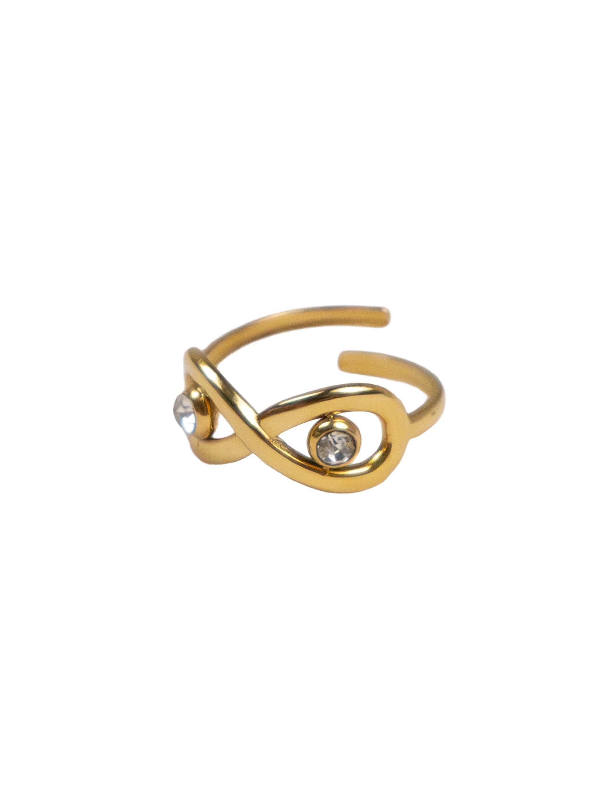 Intertwined Stone Ring