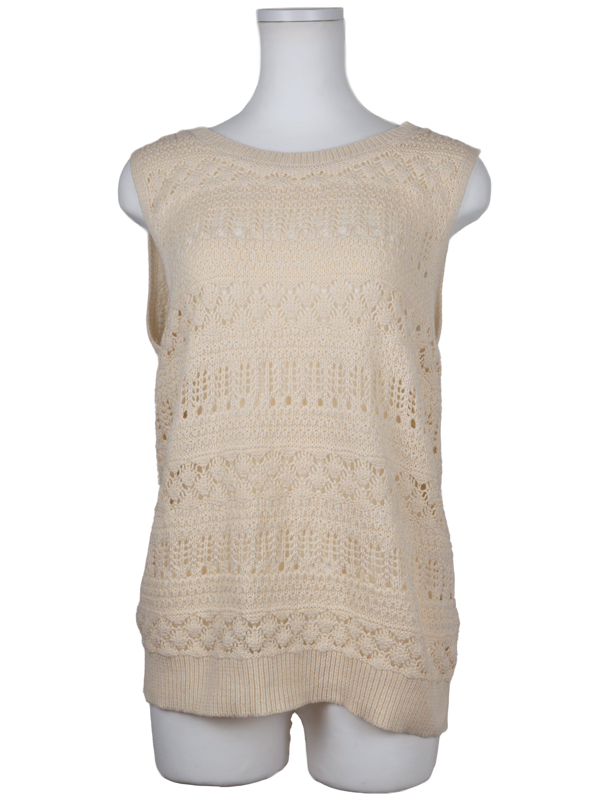 Knit strip tank top