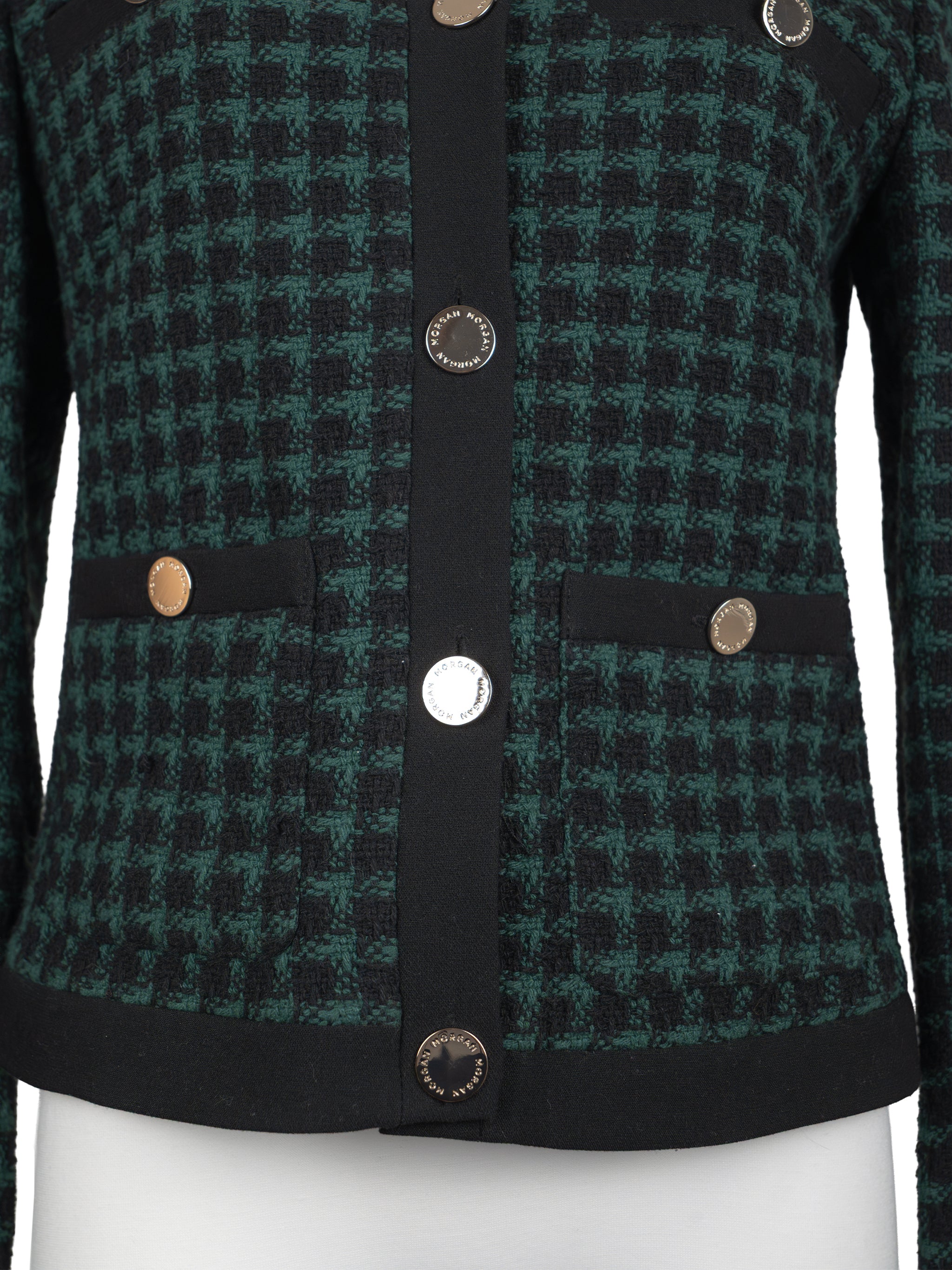 HOUNDSTOOTH TWEED JACKET