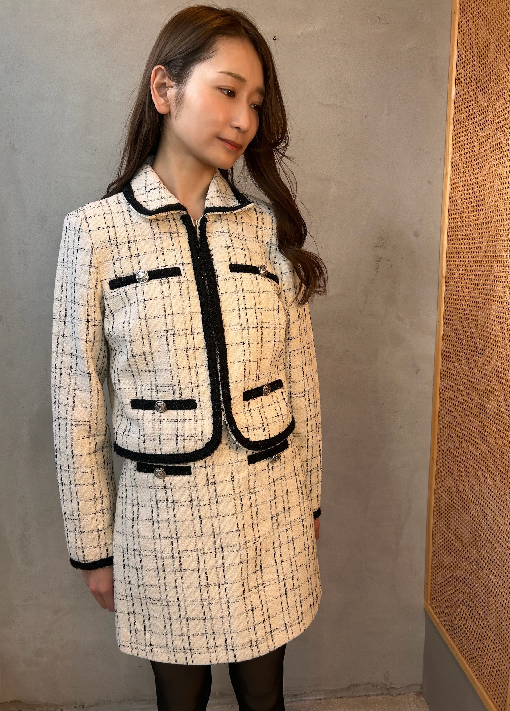 French Style Checkered skirt