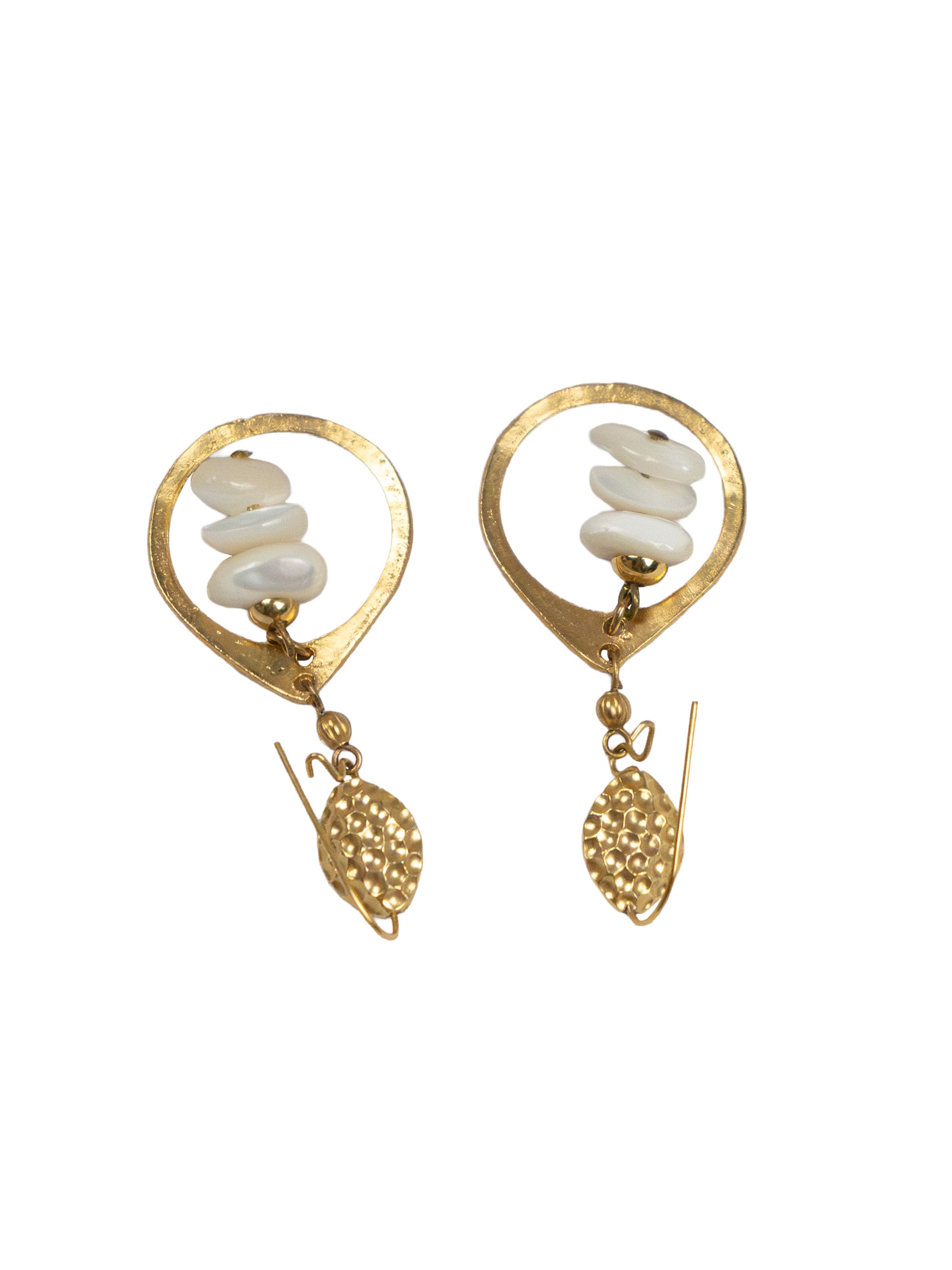 PEARL HOOP EARRINGS