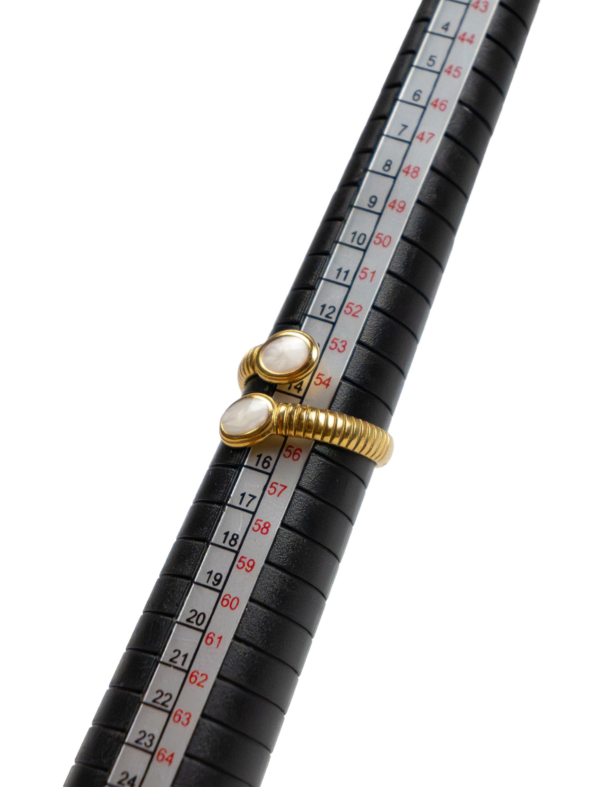 TWIN OVAL WRAP RING