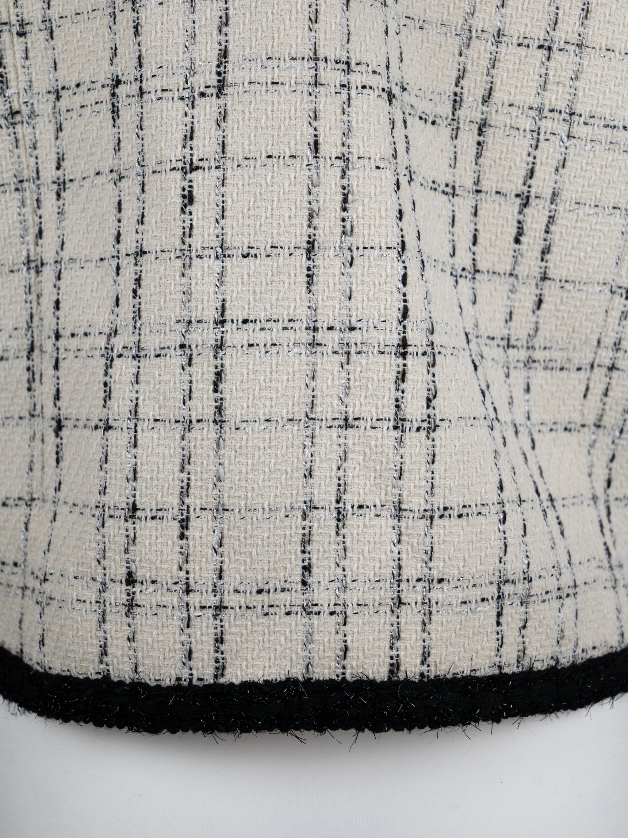 French Style Cropped Checkered Jacket