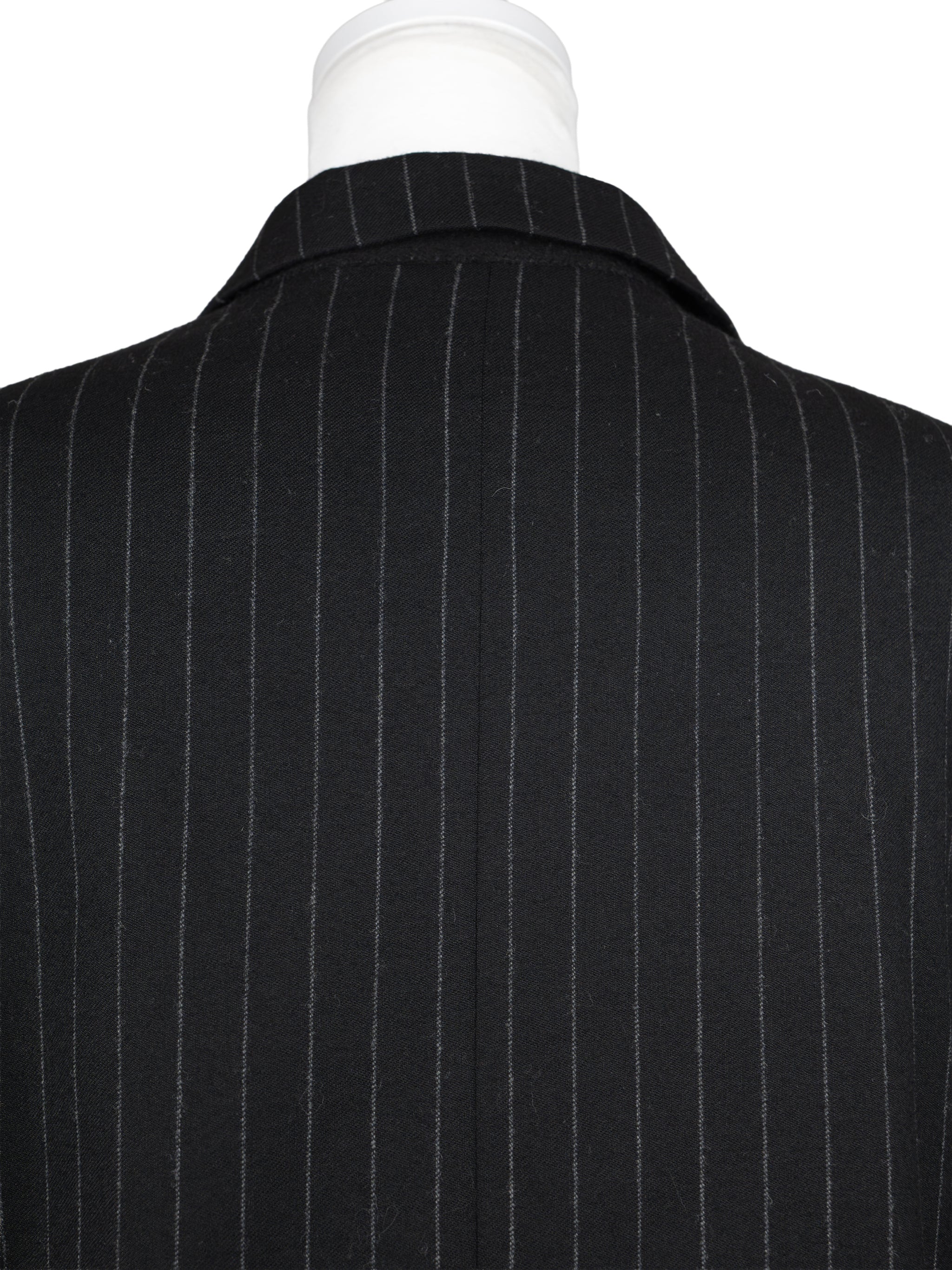 Double-breasted striped suit