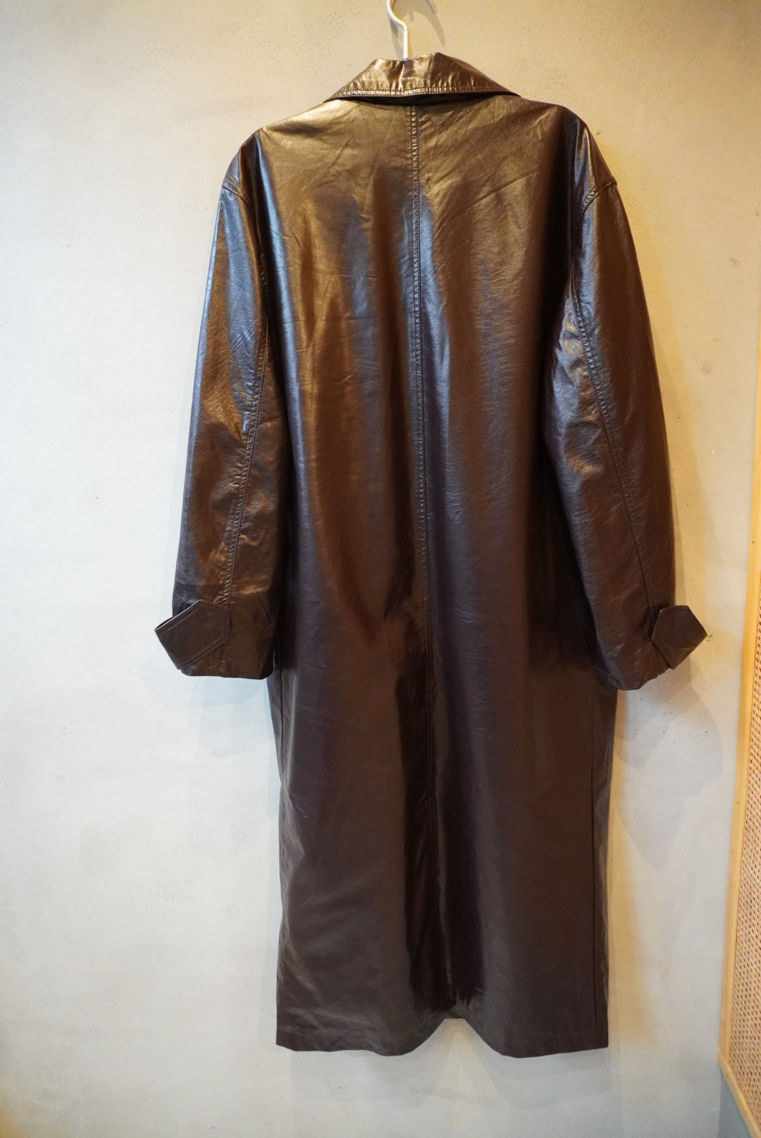 Fly flont long coat