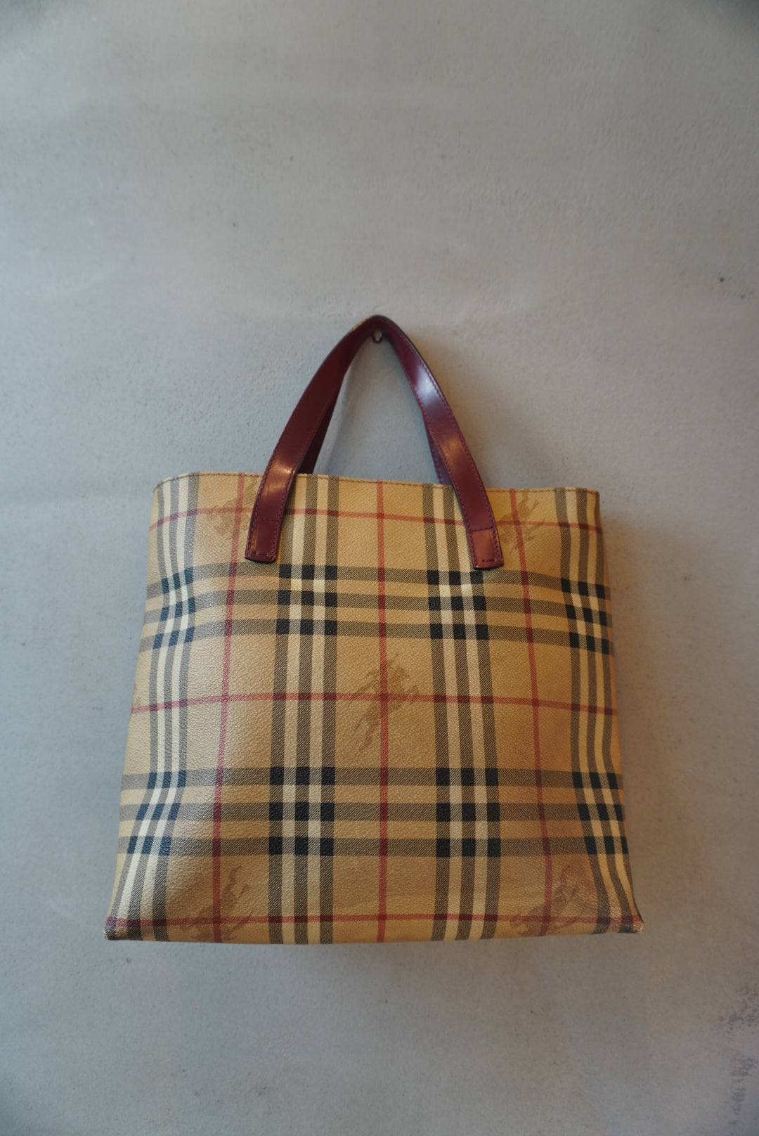 BURBERRY Nova Check Tote Bag Handbag