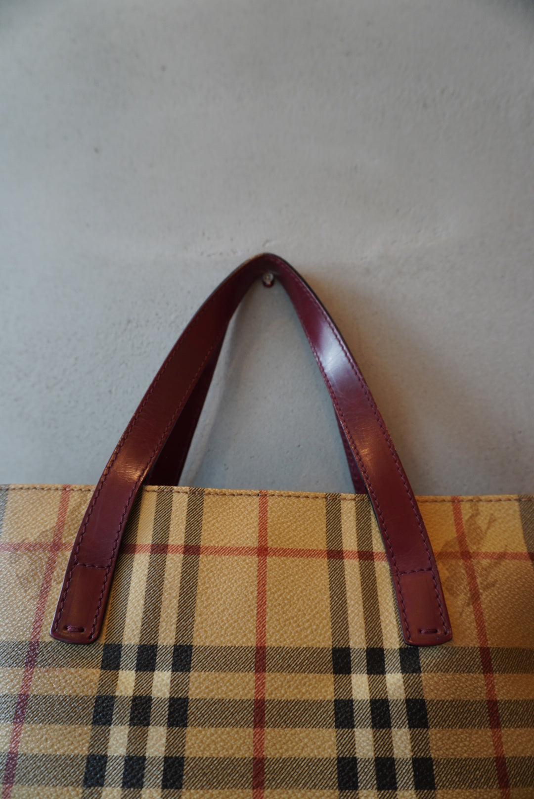 BURBERRY Nova Check Tote Bag Handbag