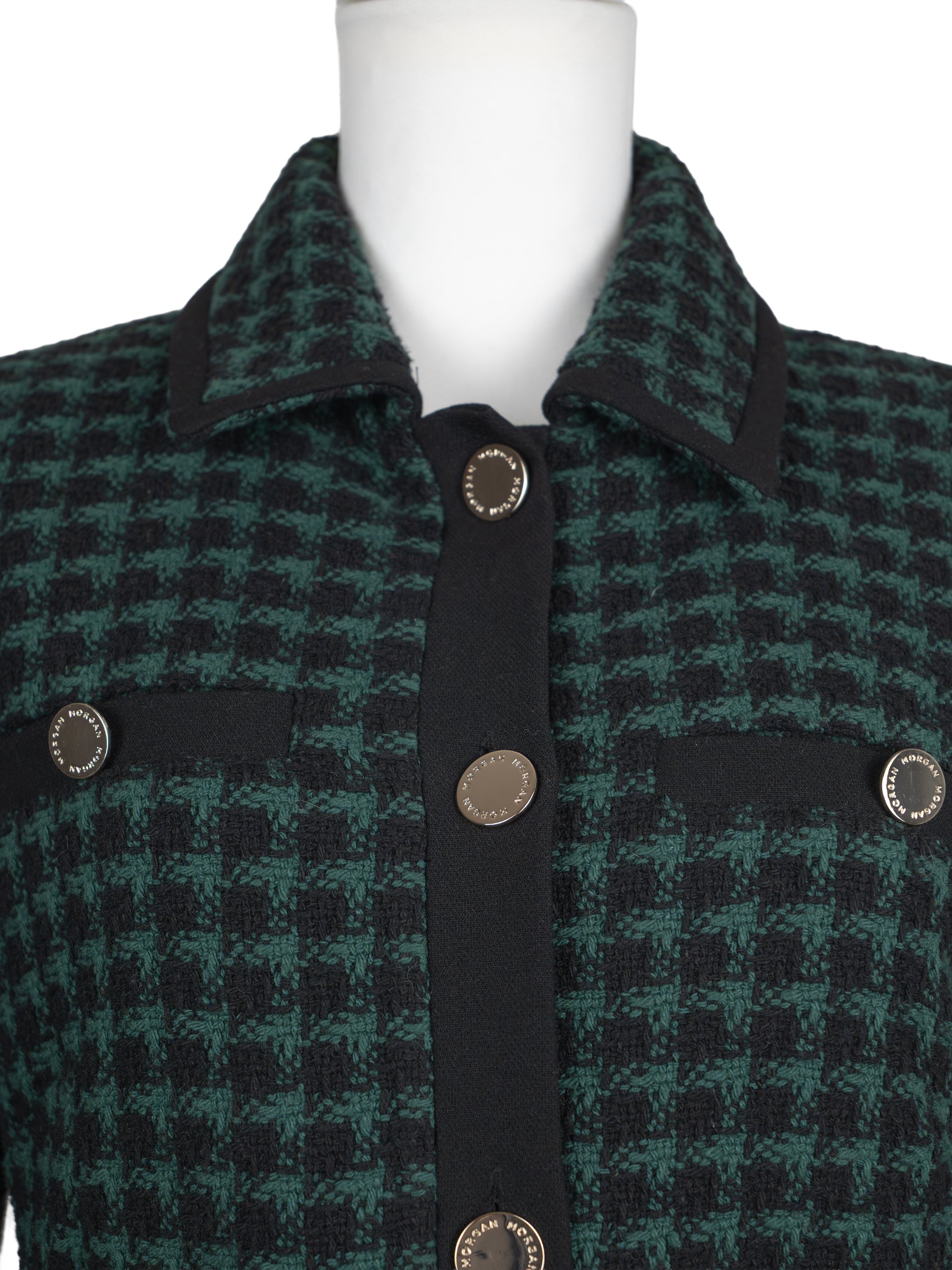 HOUNDSTOOTH TWEED JACKET