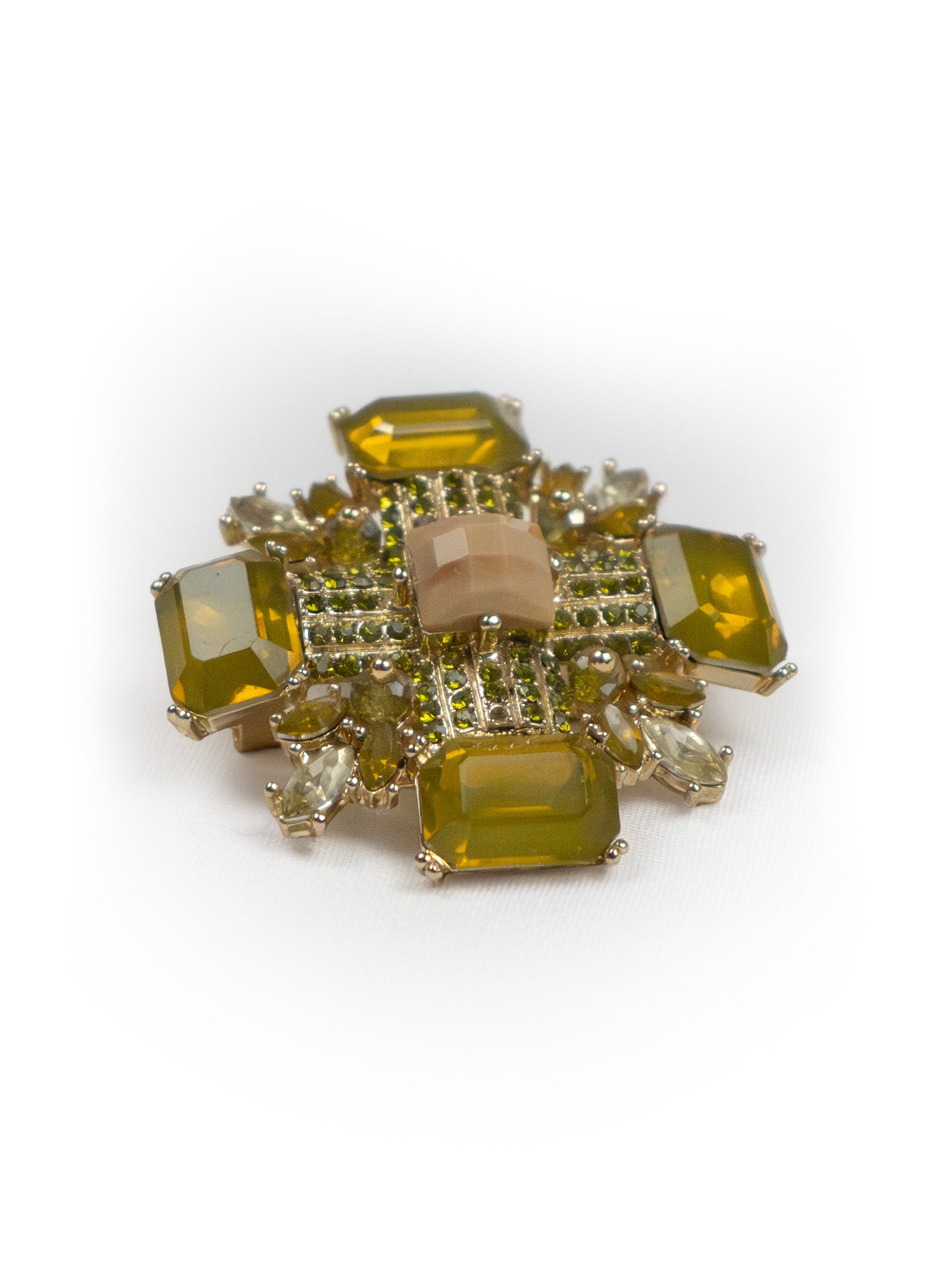 Olive Jewel Brooch
