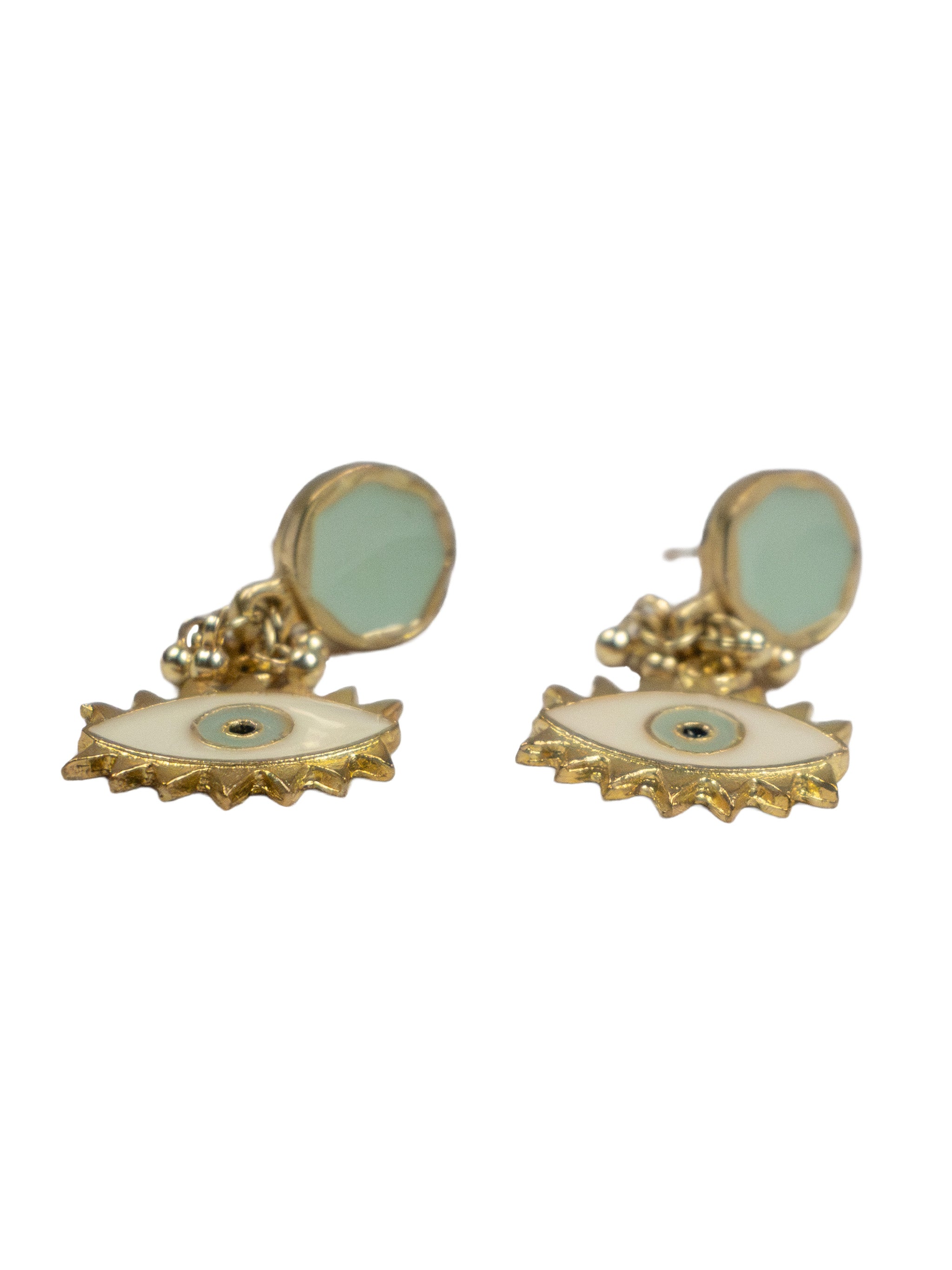 GOLDEN EYE EARRINGS