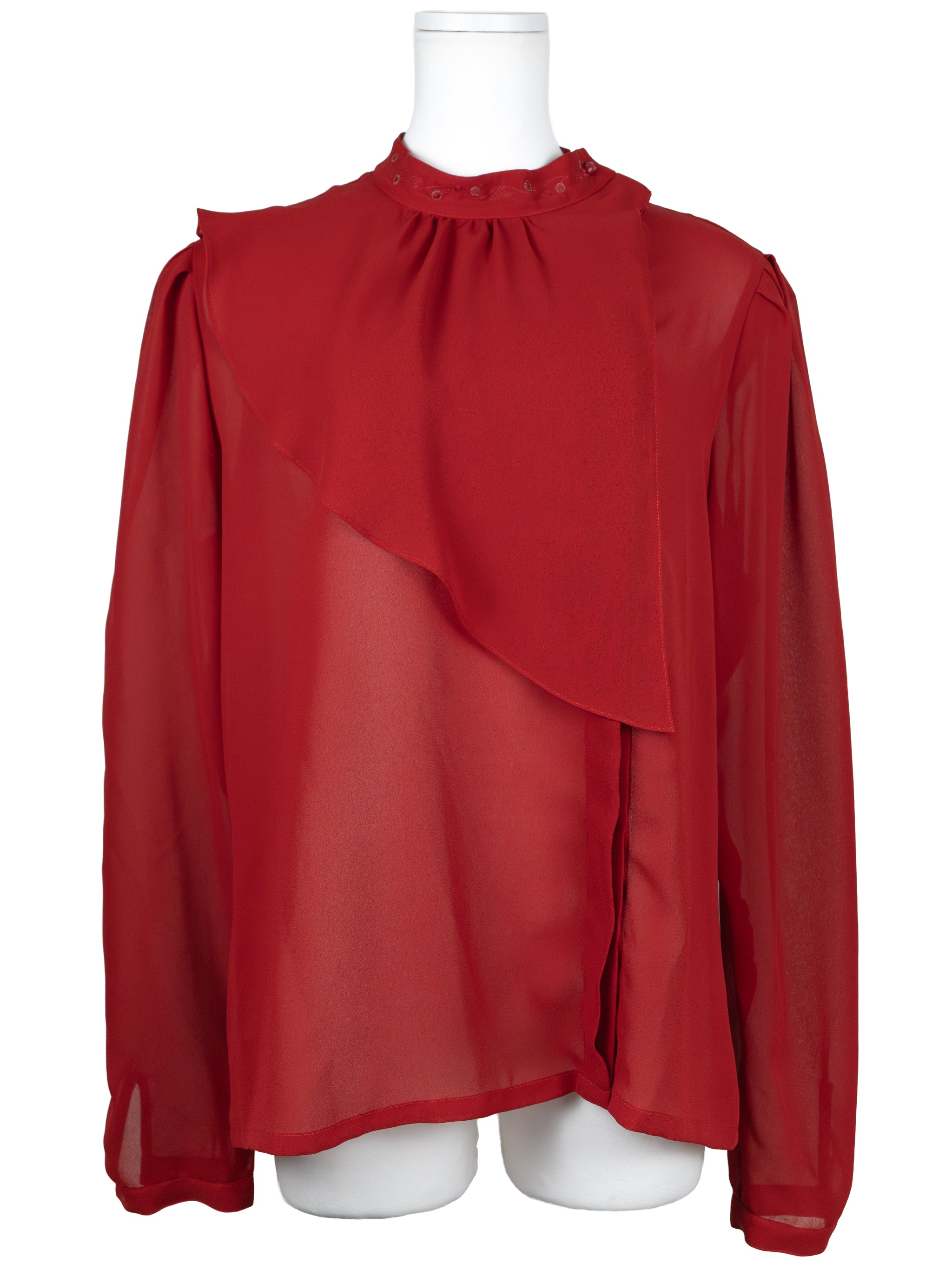 vintage chiffon blouse