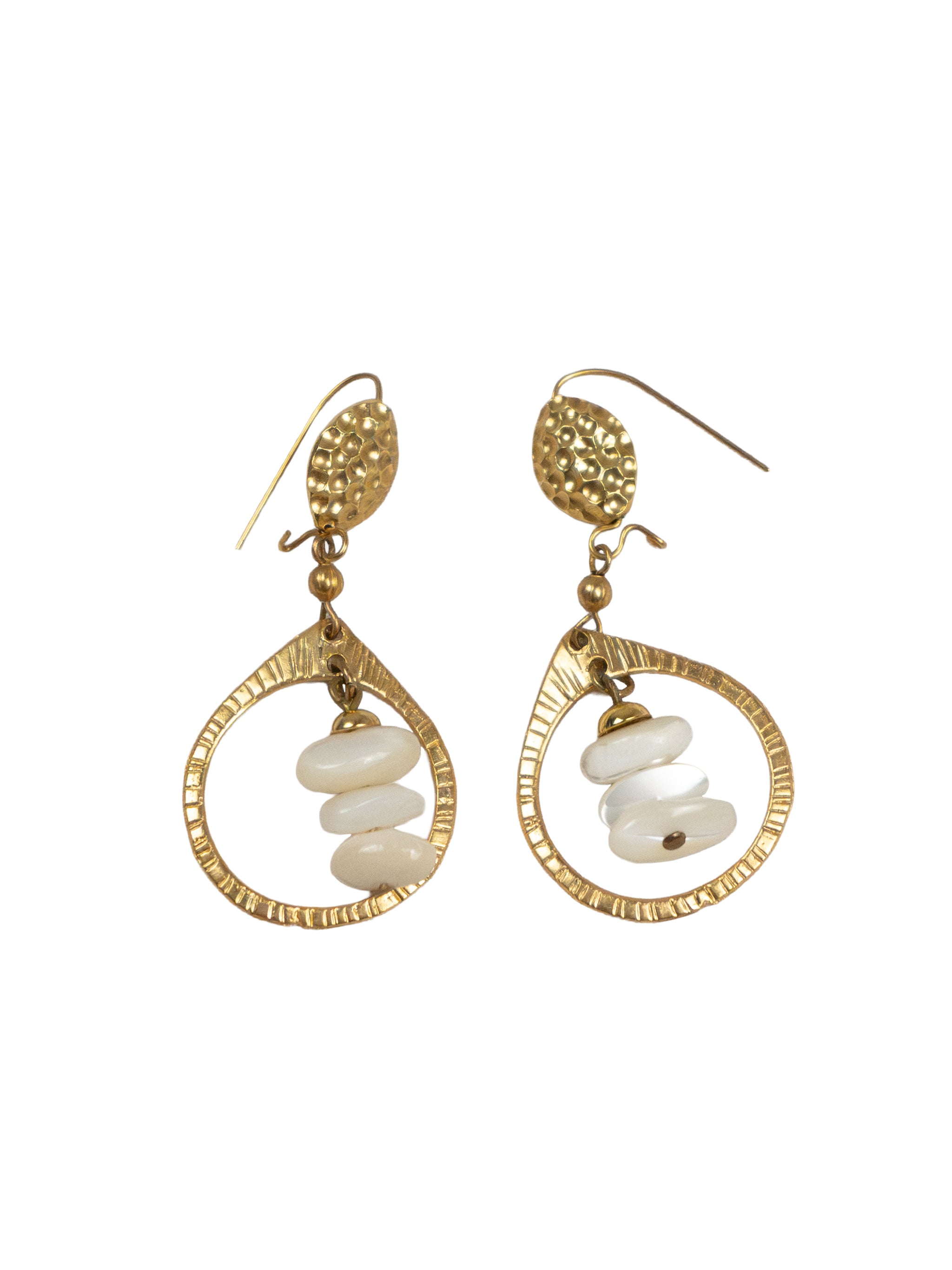 PEARL HOOP EARRINGS