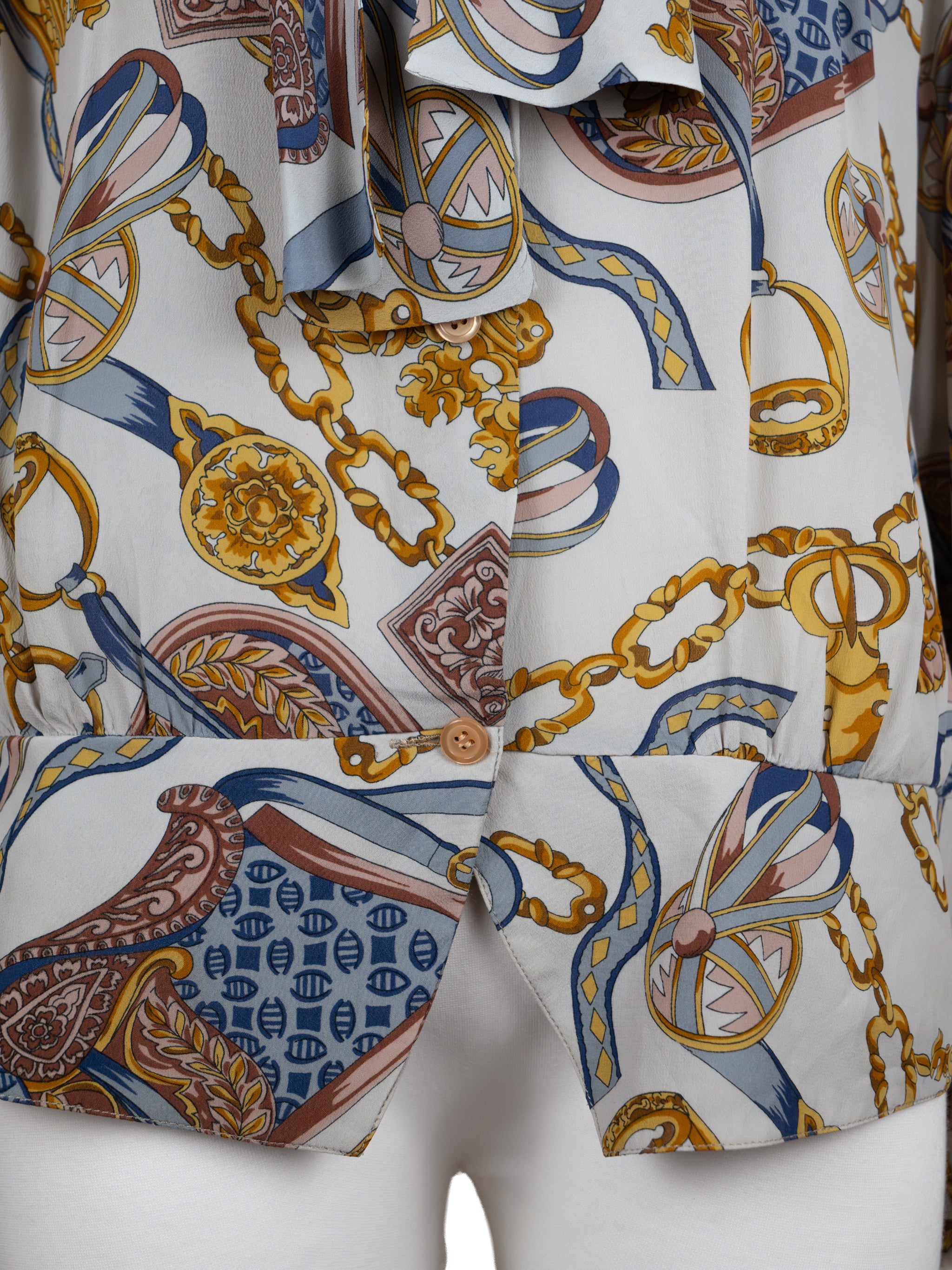 vintage print blouse