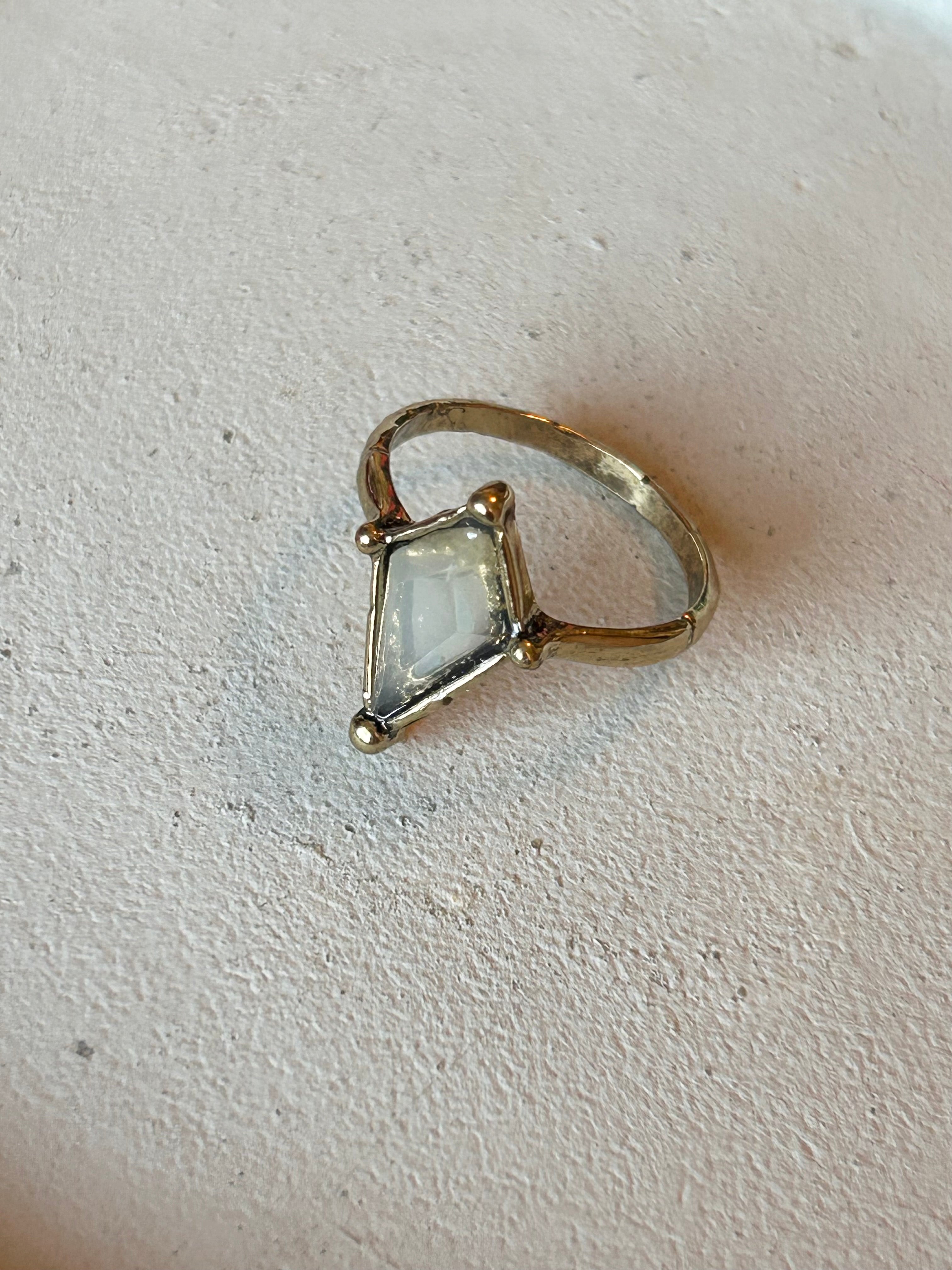 Clear stone ring