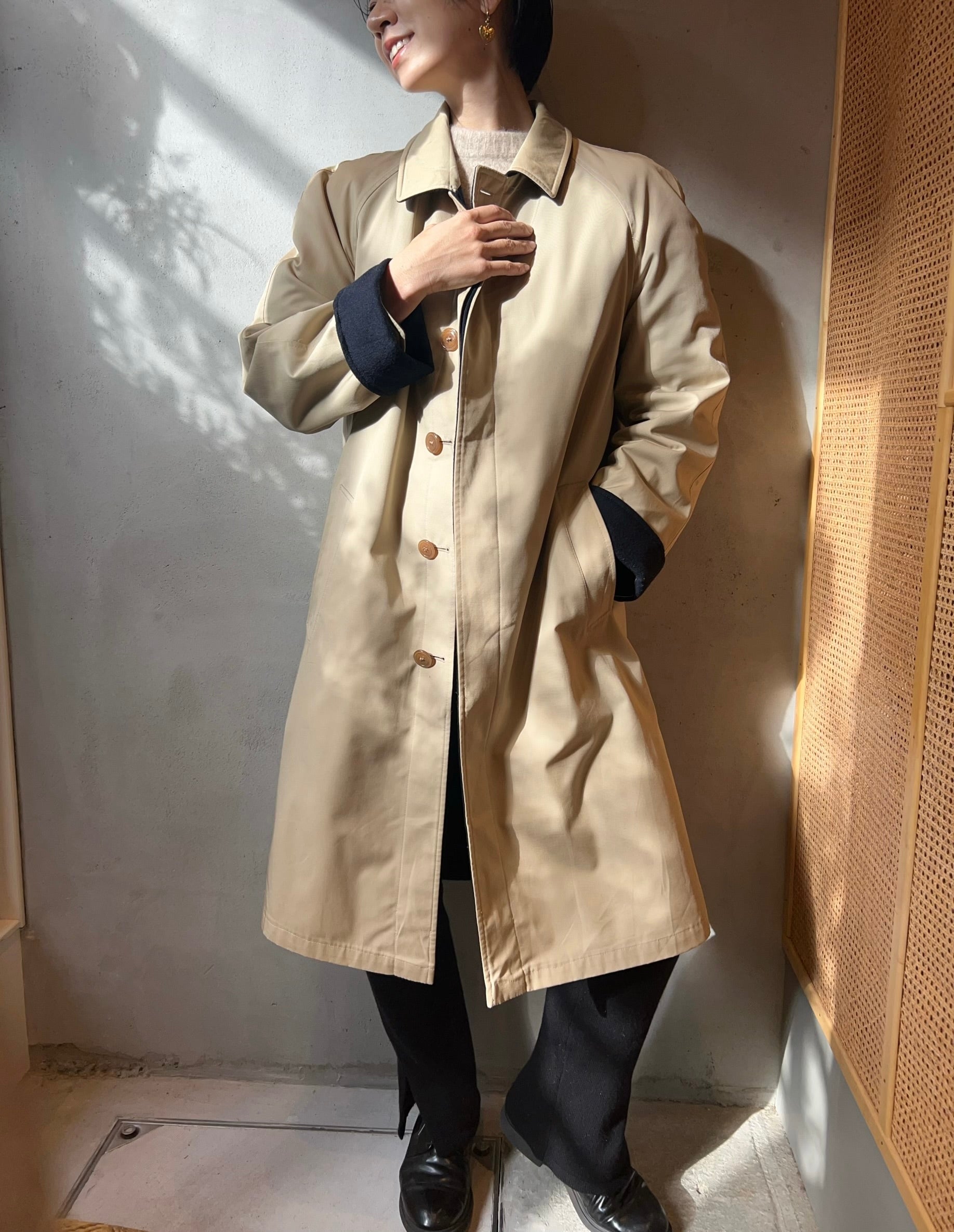 Beige reversible coat