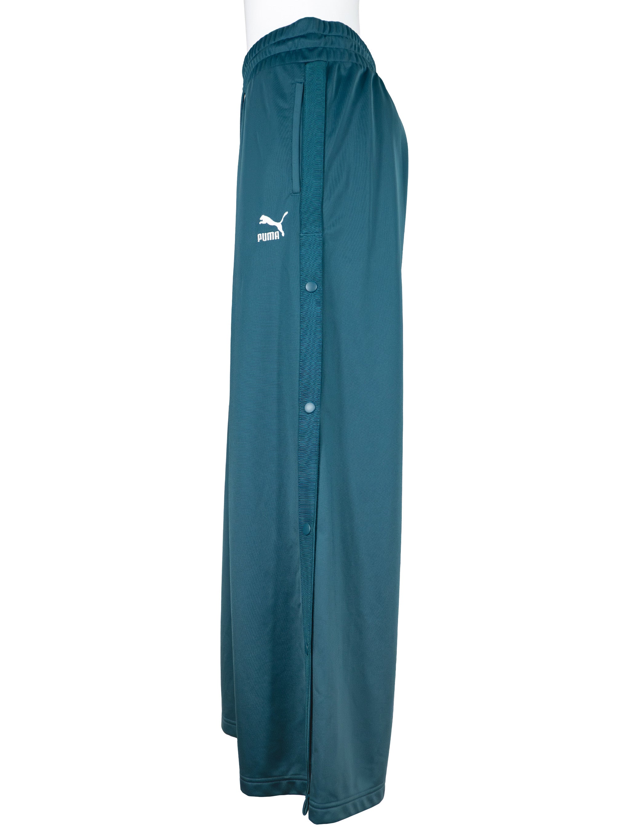 Vintage puma classics poppper pants cold green