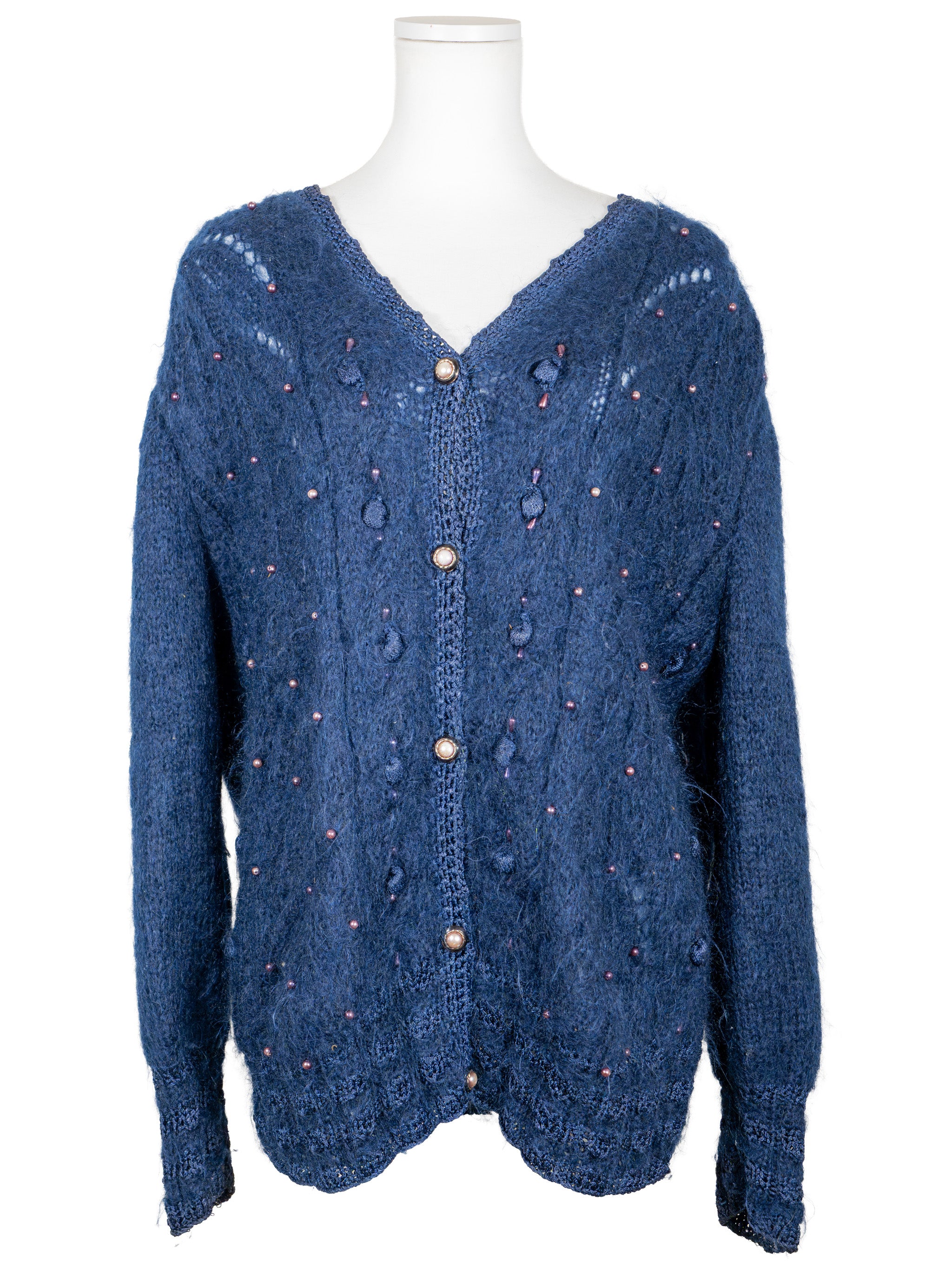 beaded long cardigan 