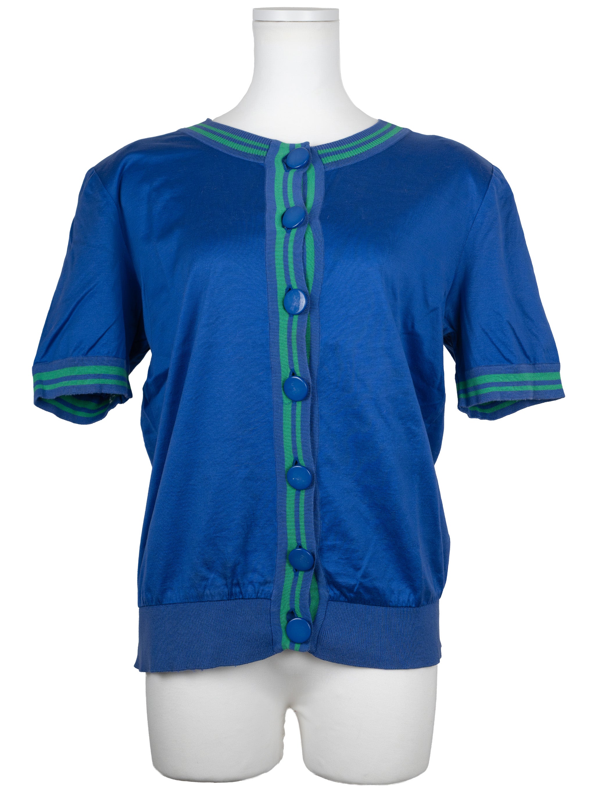 YVES SAINT LAURENT SHORT SLEEVE CARDIGAN