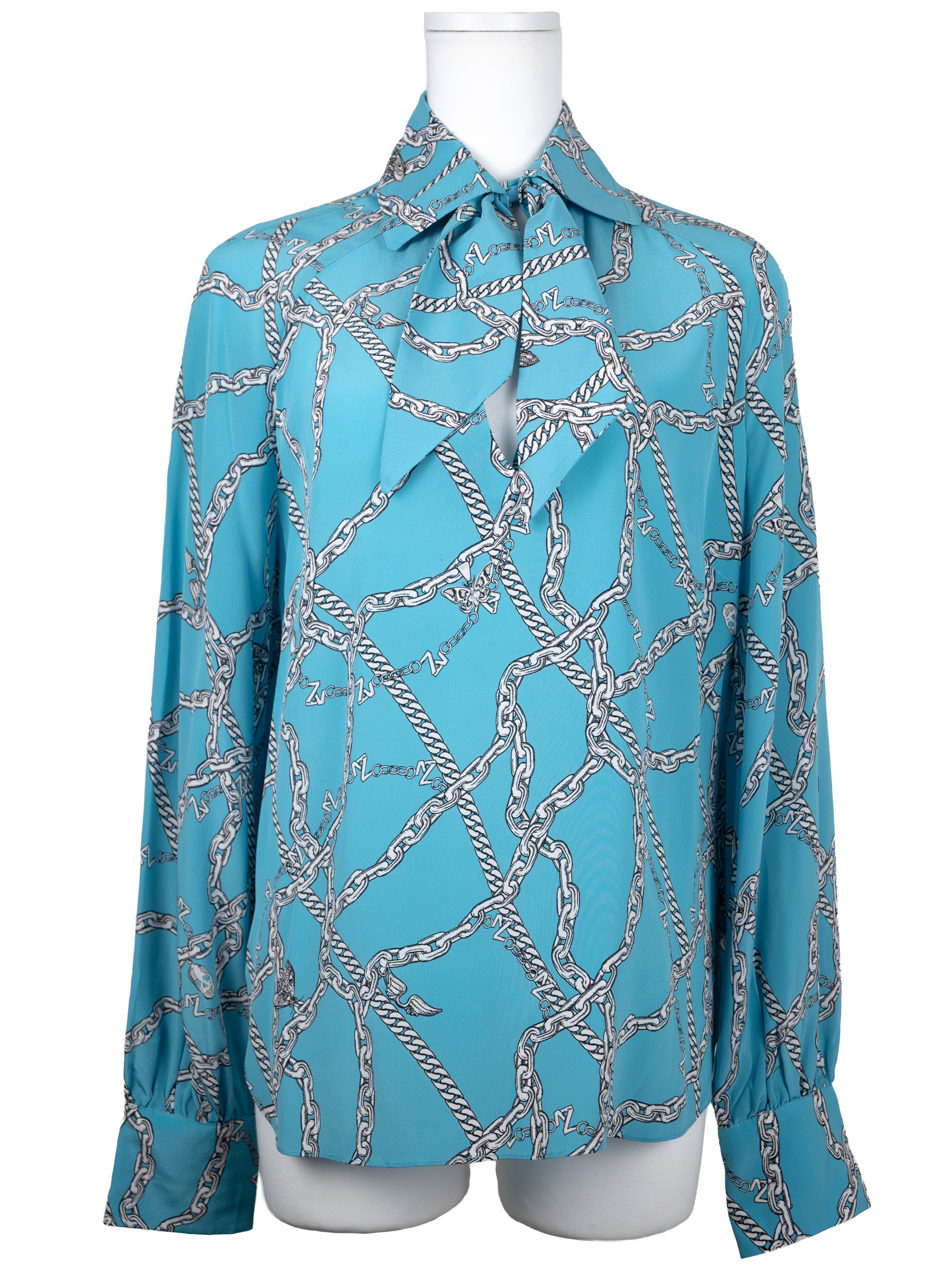 ZADIG & VOLTAIRE CHAIN PRINT SHIRT