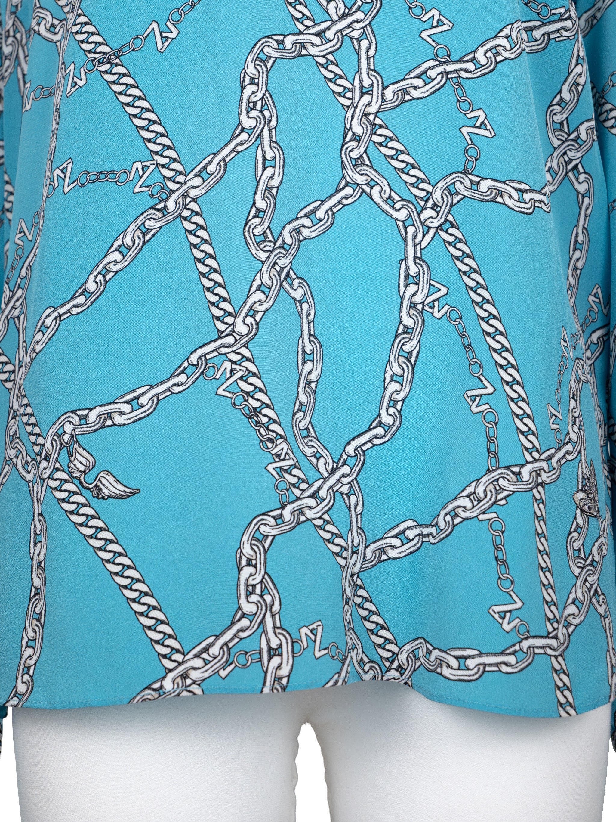 ZADIG & VOLTAIRE CHAIN PRINT SHIRT